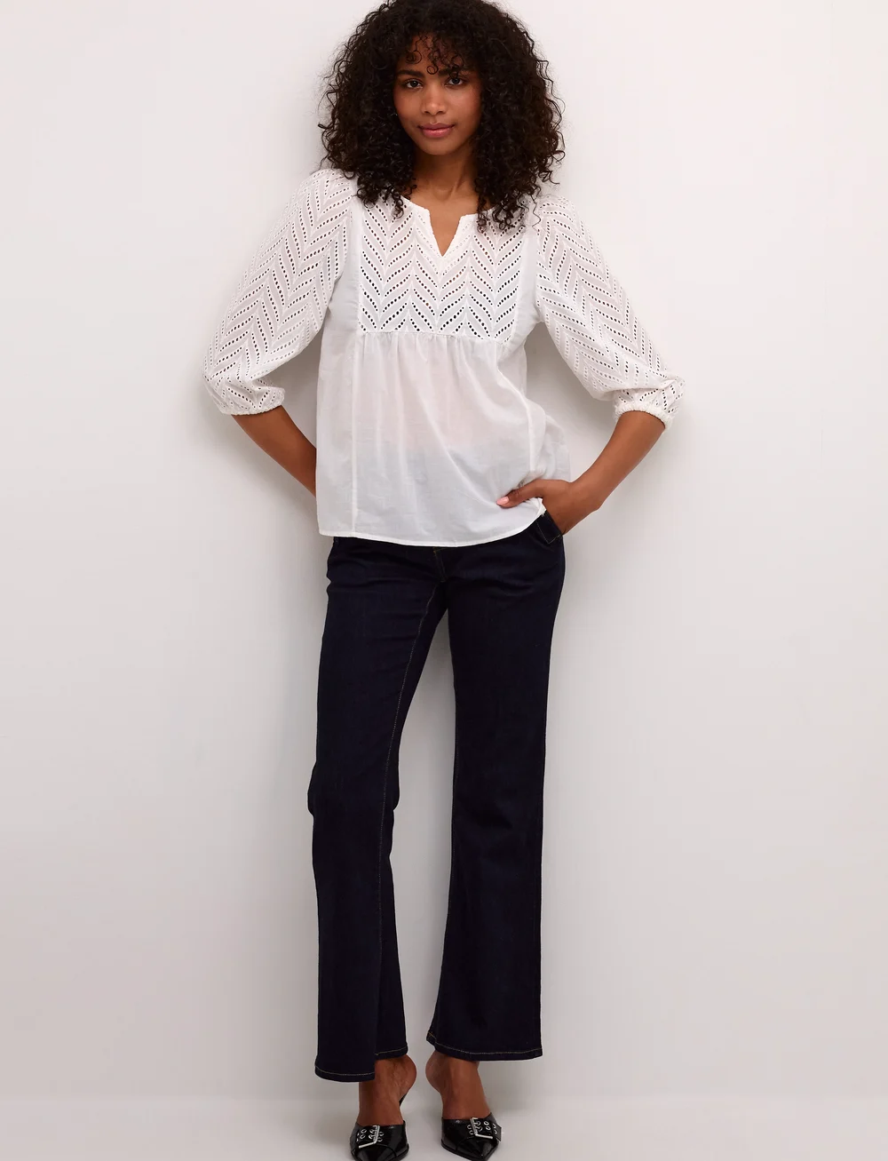 Culture - CUtoril Blouse - short-sleeved blouses - spring gardenia - 3