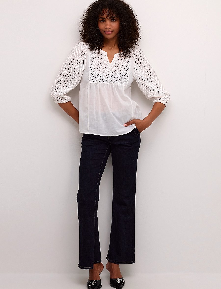 Culture - CUtoril Blouse - kurzärmelige blusen - spring gardenia - 3