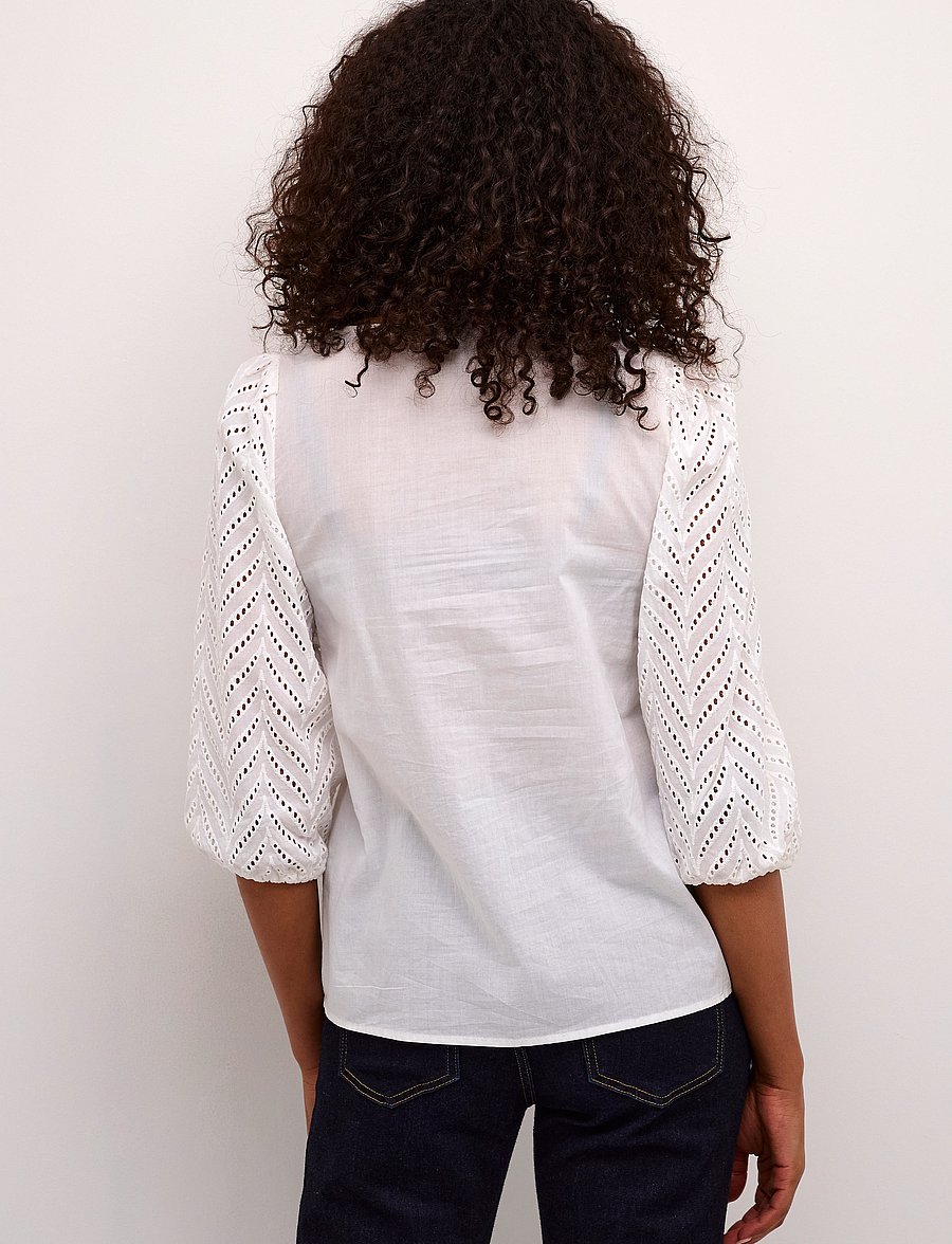 Culture - CUtoril Blouse - kurzärmelige blusen - spring gardenia - 5