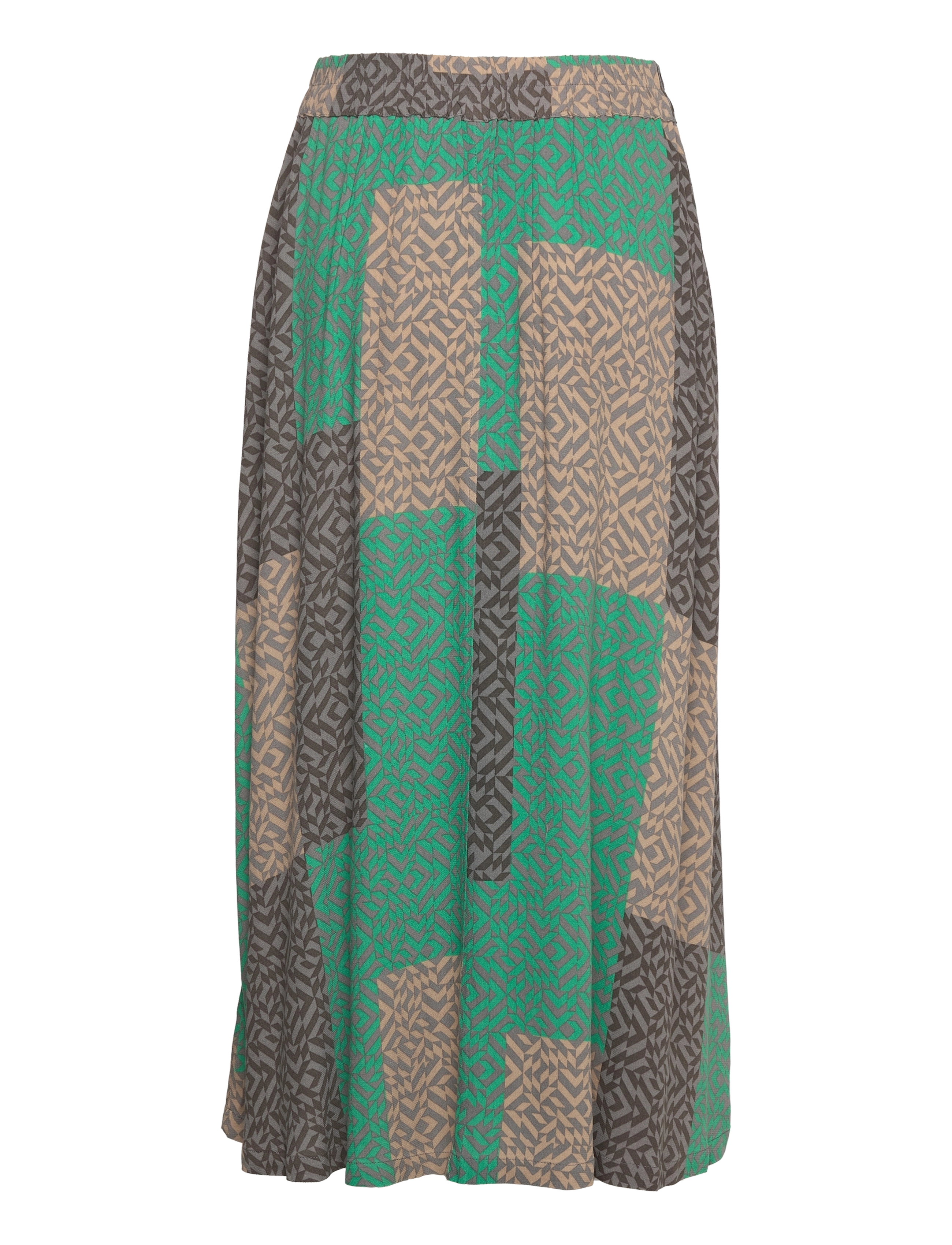 Culture - CUtyra Skirt - green graphic - 1
