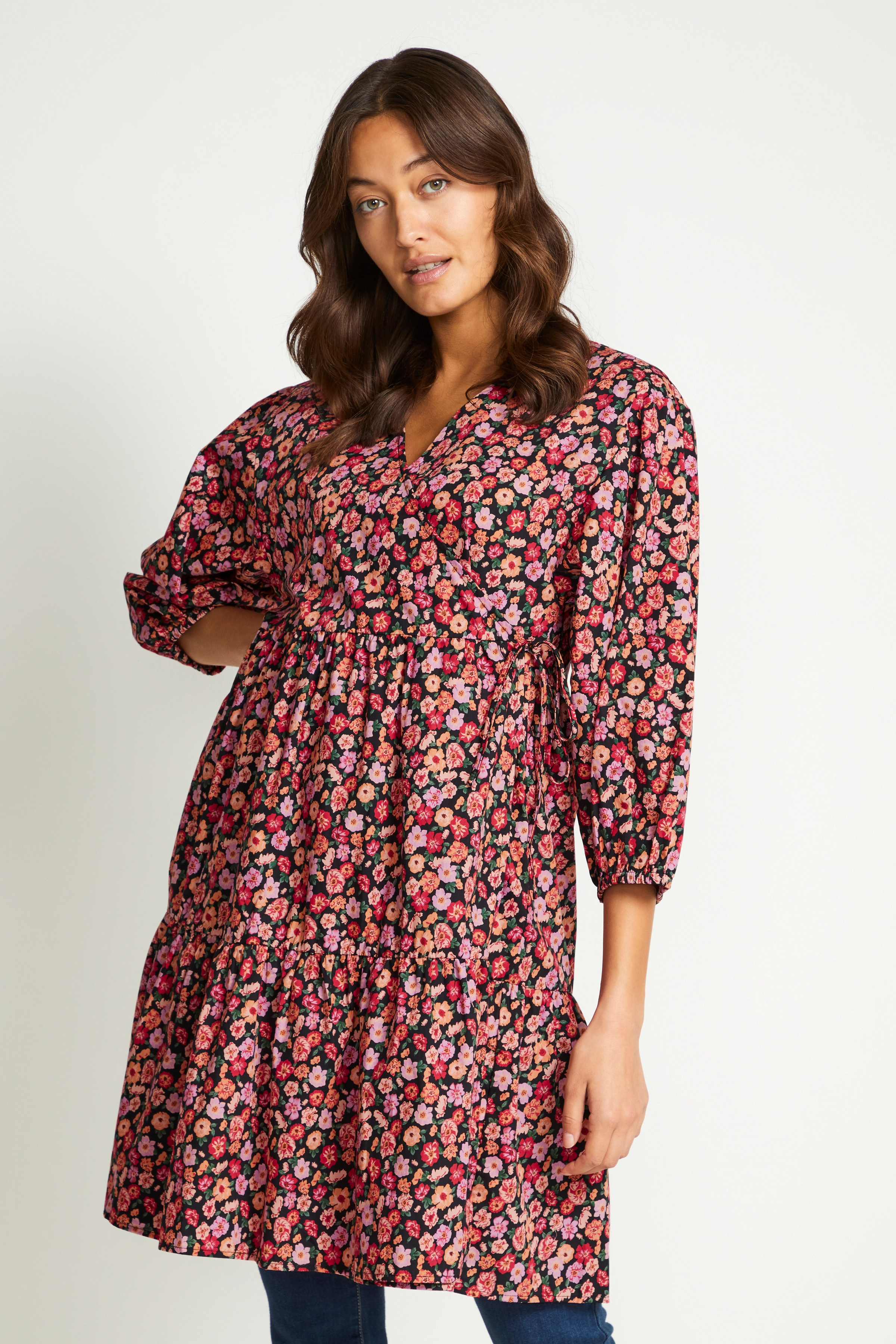 Culture - CUmiska Dress - black flower - 2