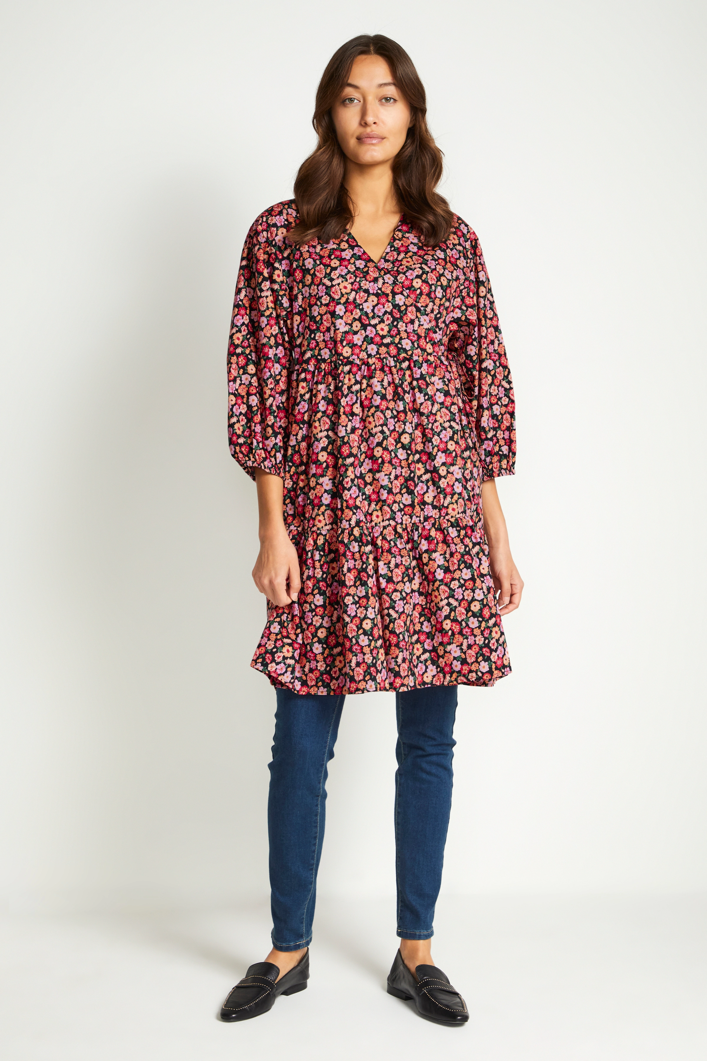 Culture - CUmiska Dress - black flower - 3