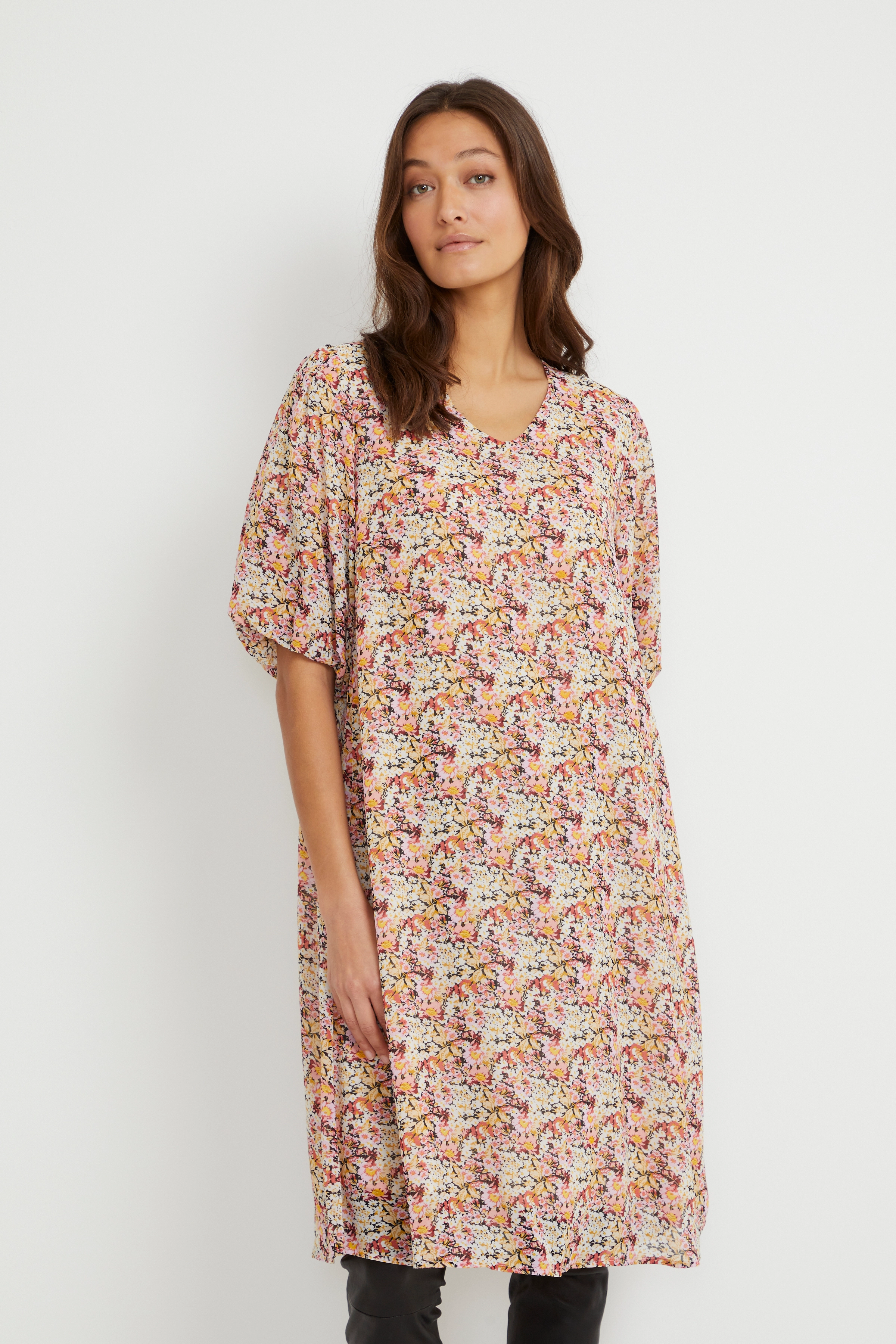 Culture CUtess Dress - Klänningar - PINK FLOWER / multi
