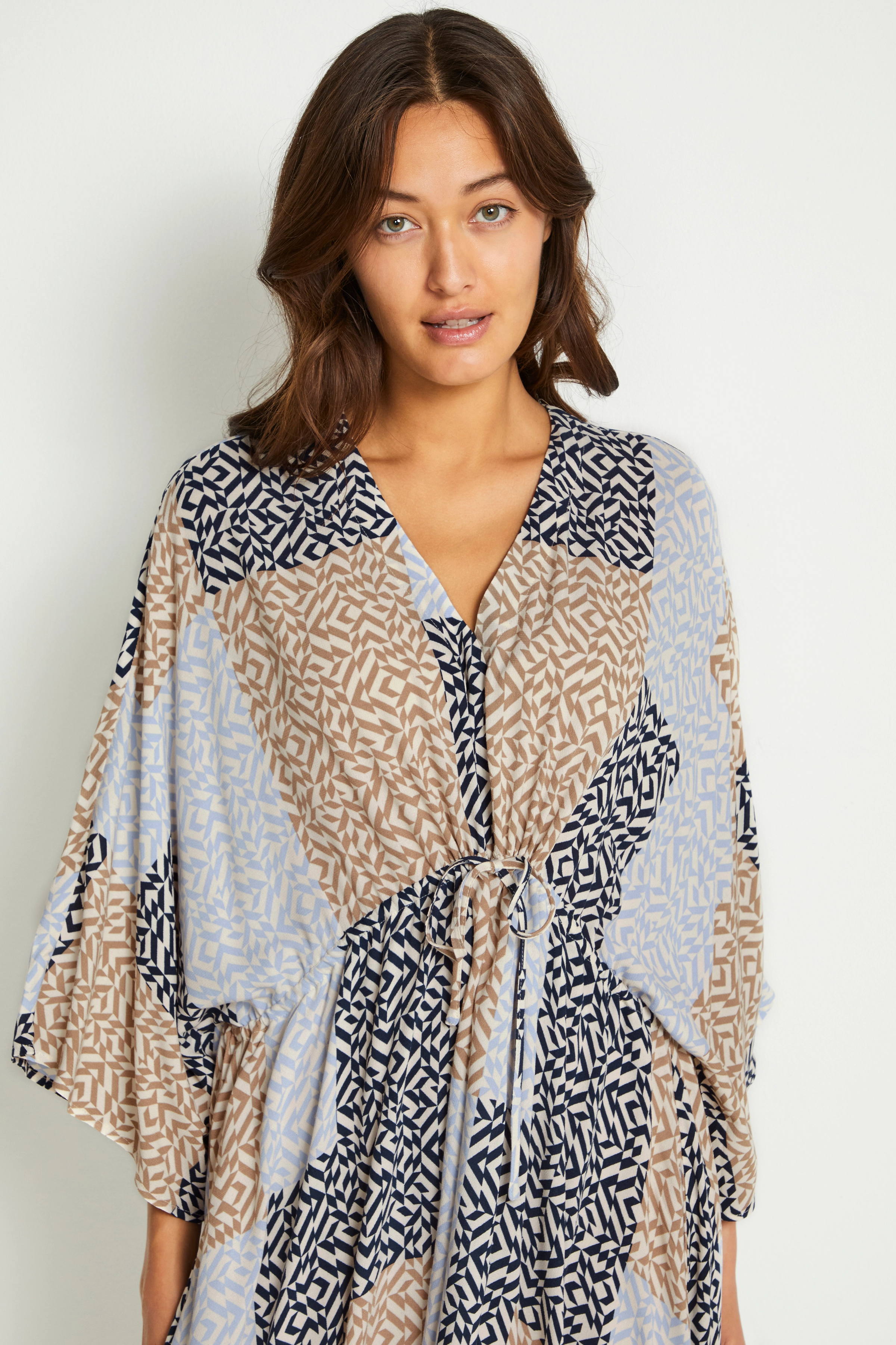 Culture - CUtyra Dress - blue graphic - 5