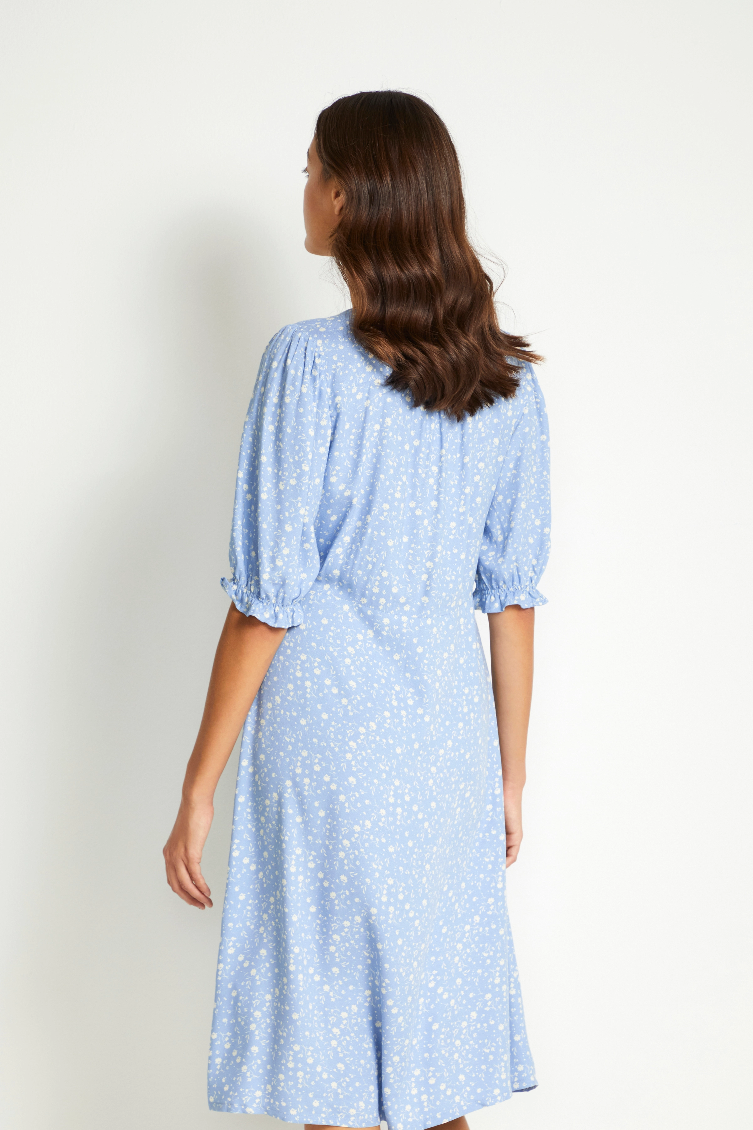 Culture - CUnilda Dress - blue flower - 4