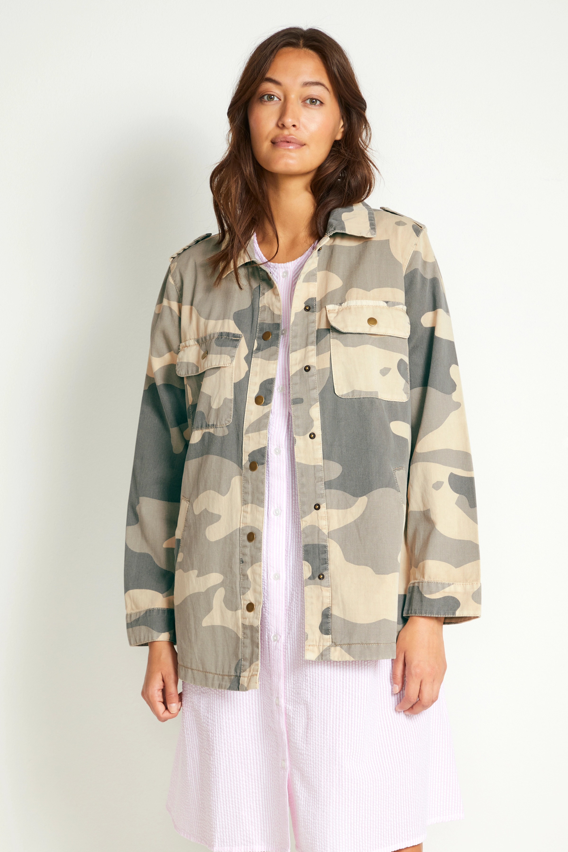 Culture - CUchanne Shirt Jacket - sand camouflage - 2