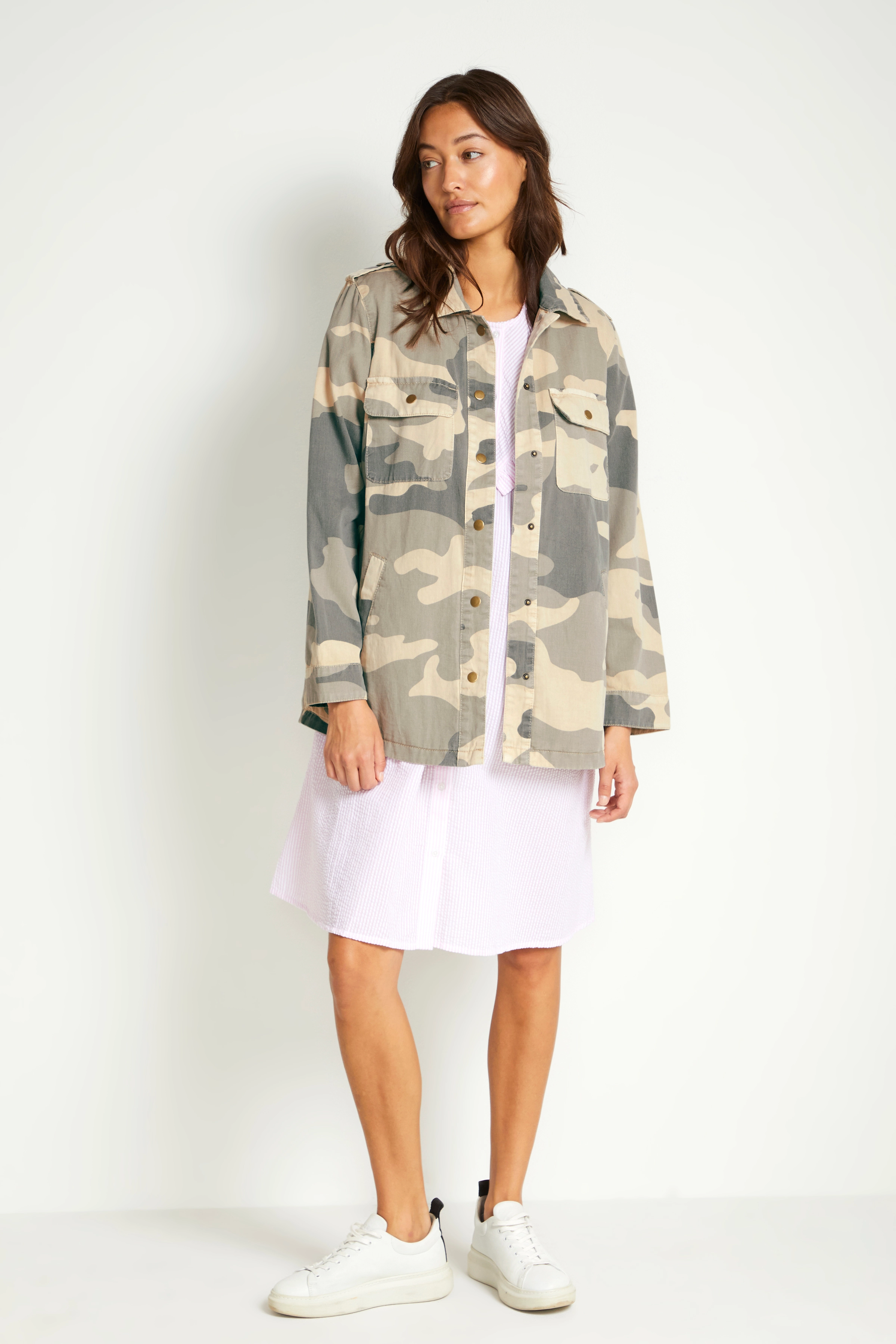 Culture - CUchanne Shirt Jacket - sand camouflage - 3