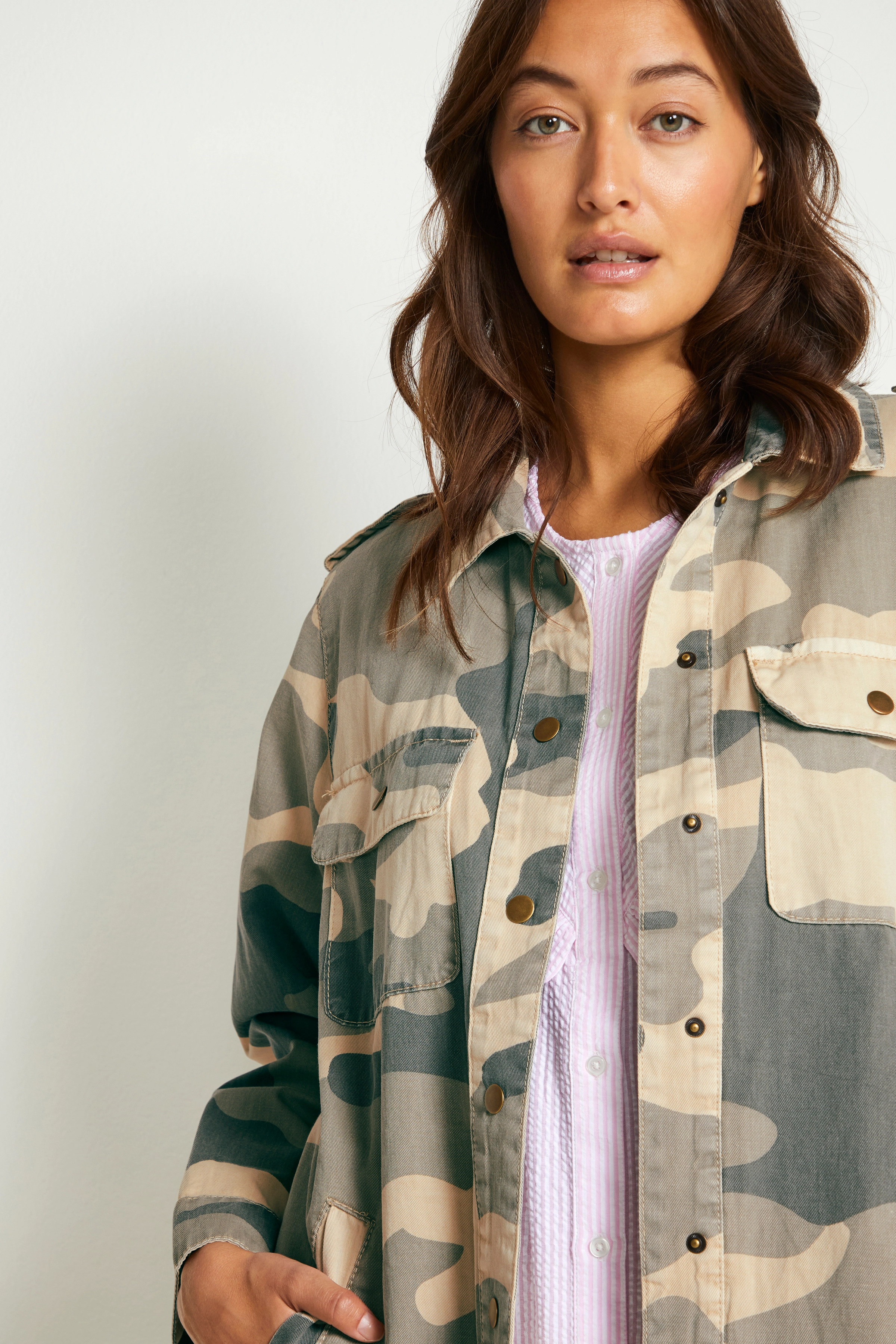 Culture - CUchanne Shirt Jacket - sand camouflage - 5
