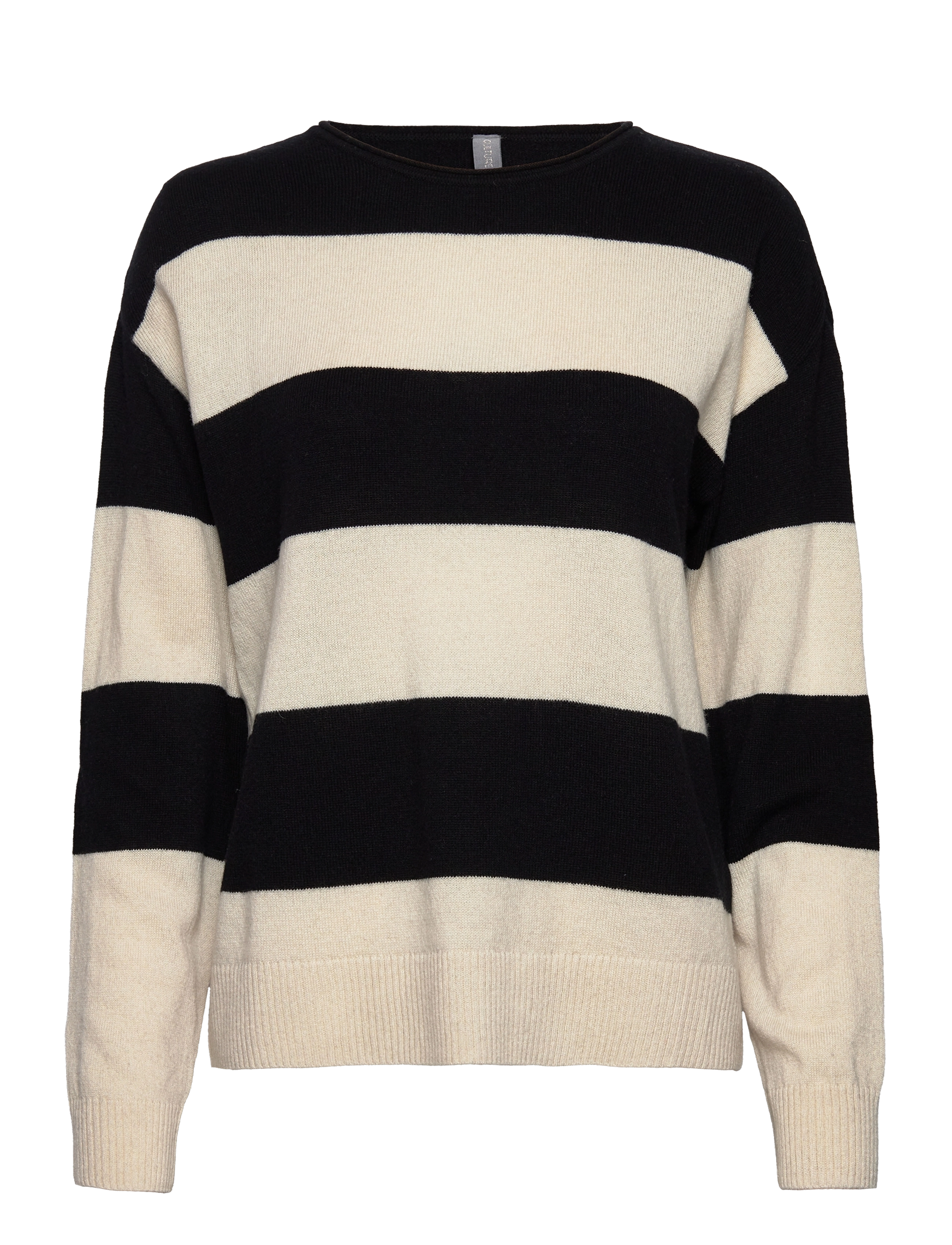 Culture - Cuallida Stripe Pullover - whitecap melange - 0