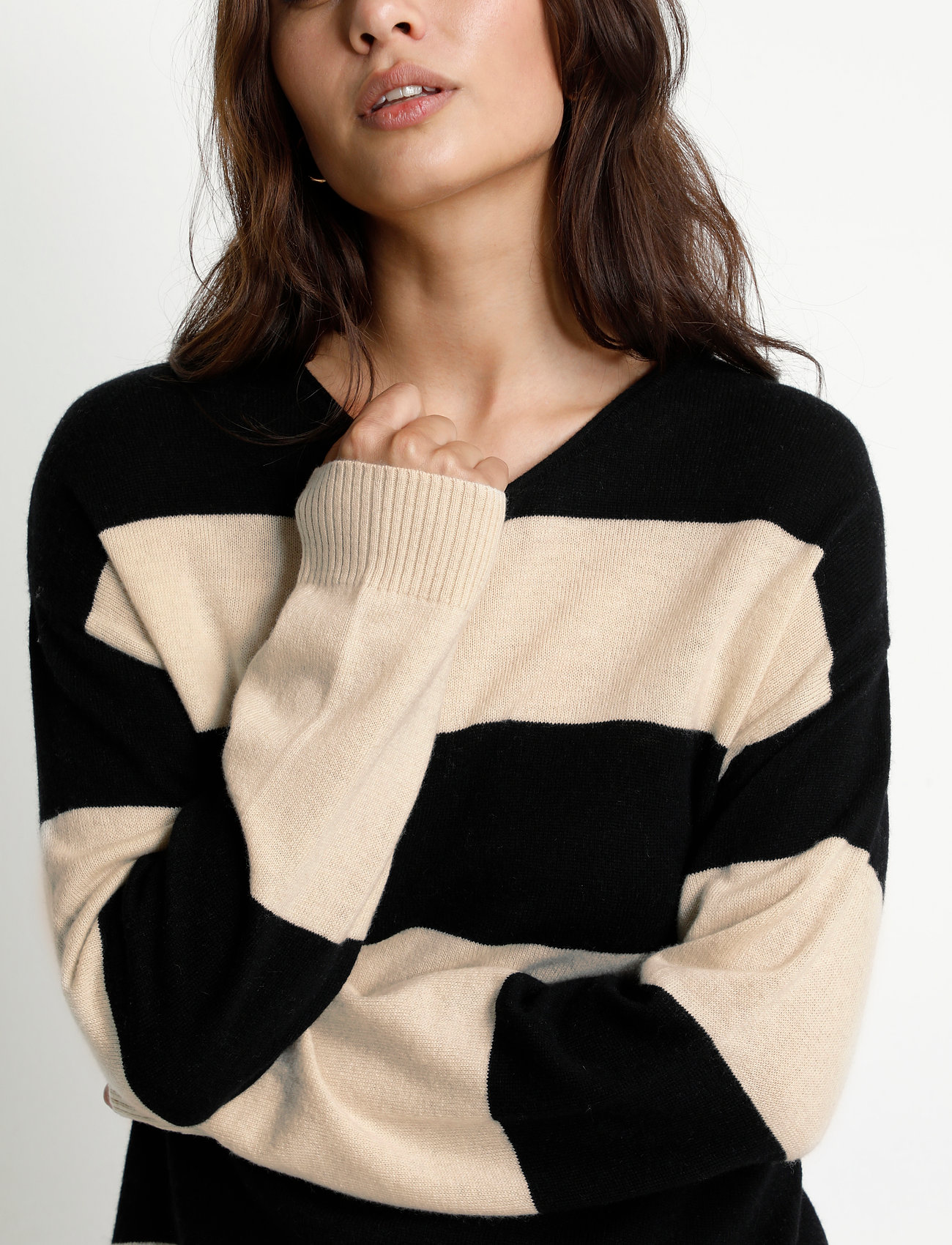 Culture - Cuallida Stripe Pullover - whitecap melange - 5