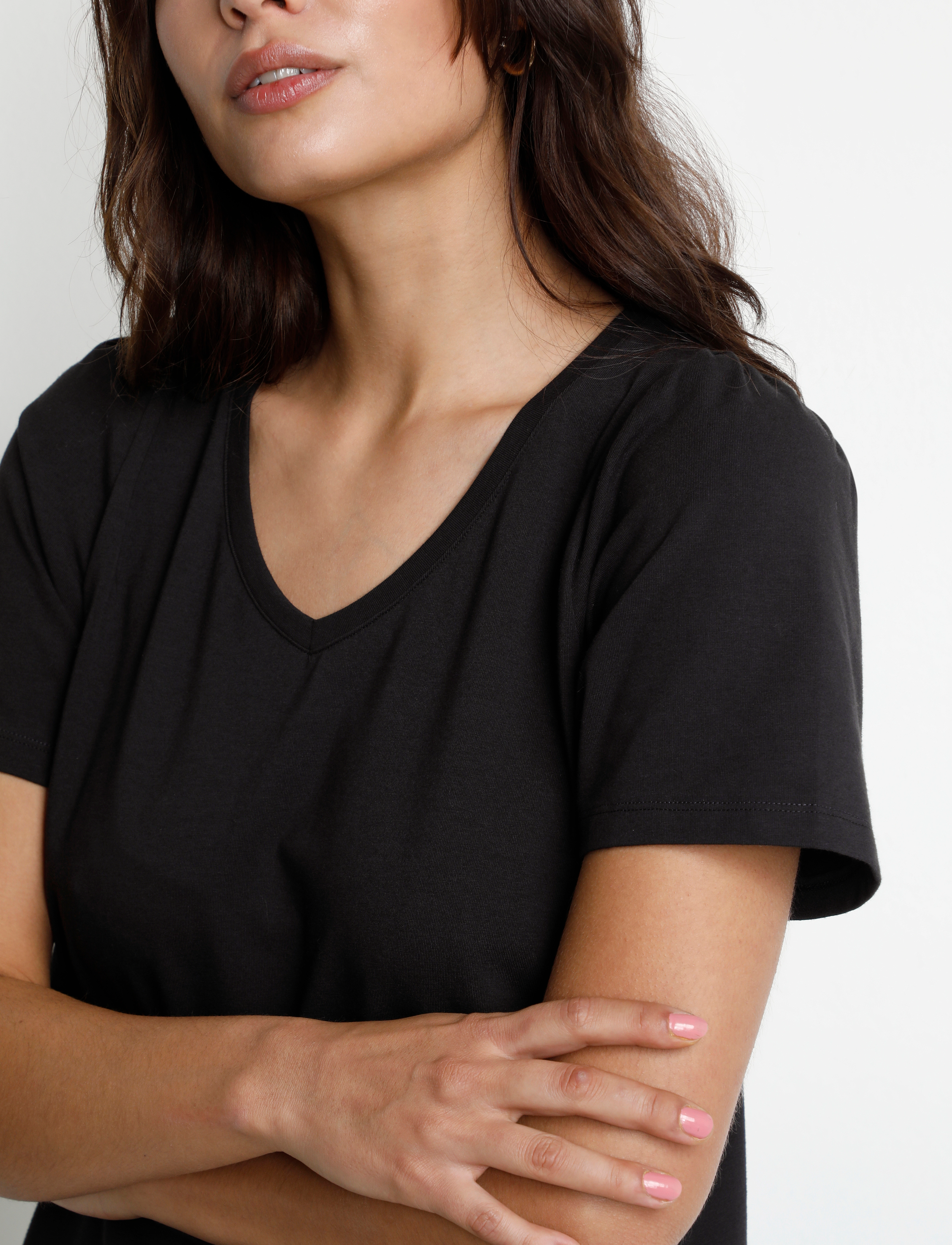 Culture - CUgith V-neck T-Shirt - black - 5