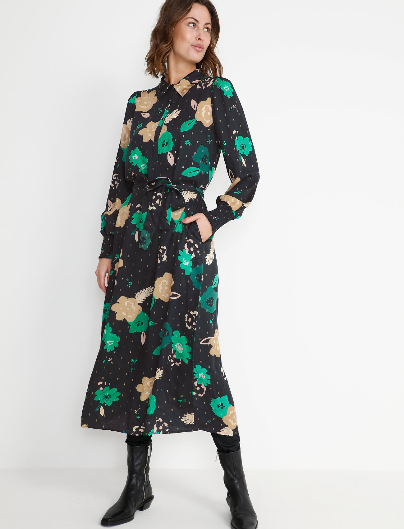 Culture - CUvita Long Dress - parakeet - 3