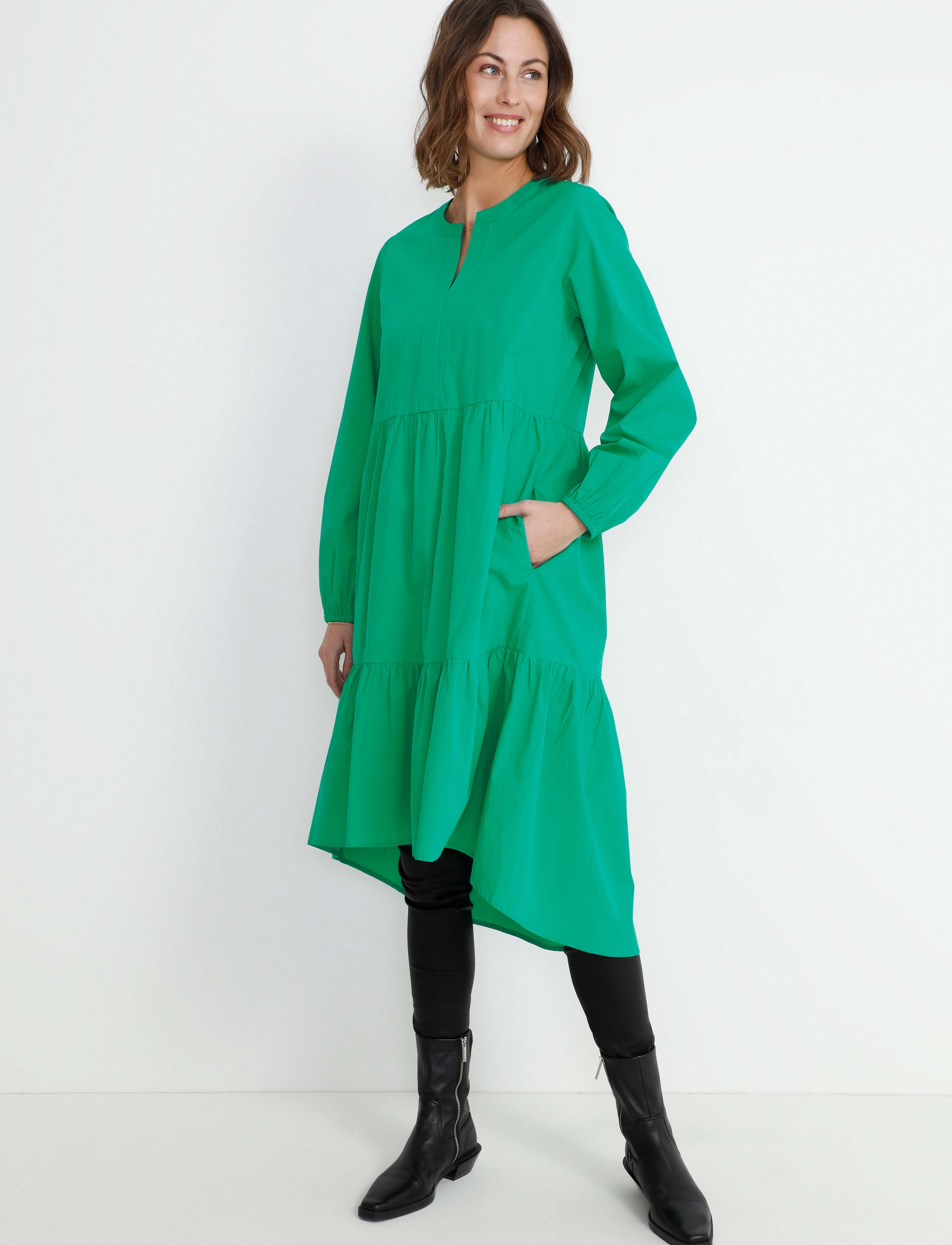 Culture - CUolena LS Dress - parakeet - 3