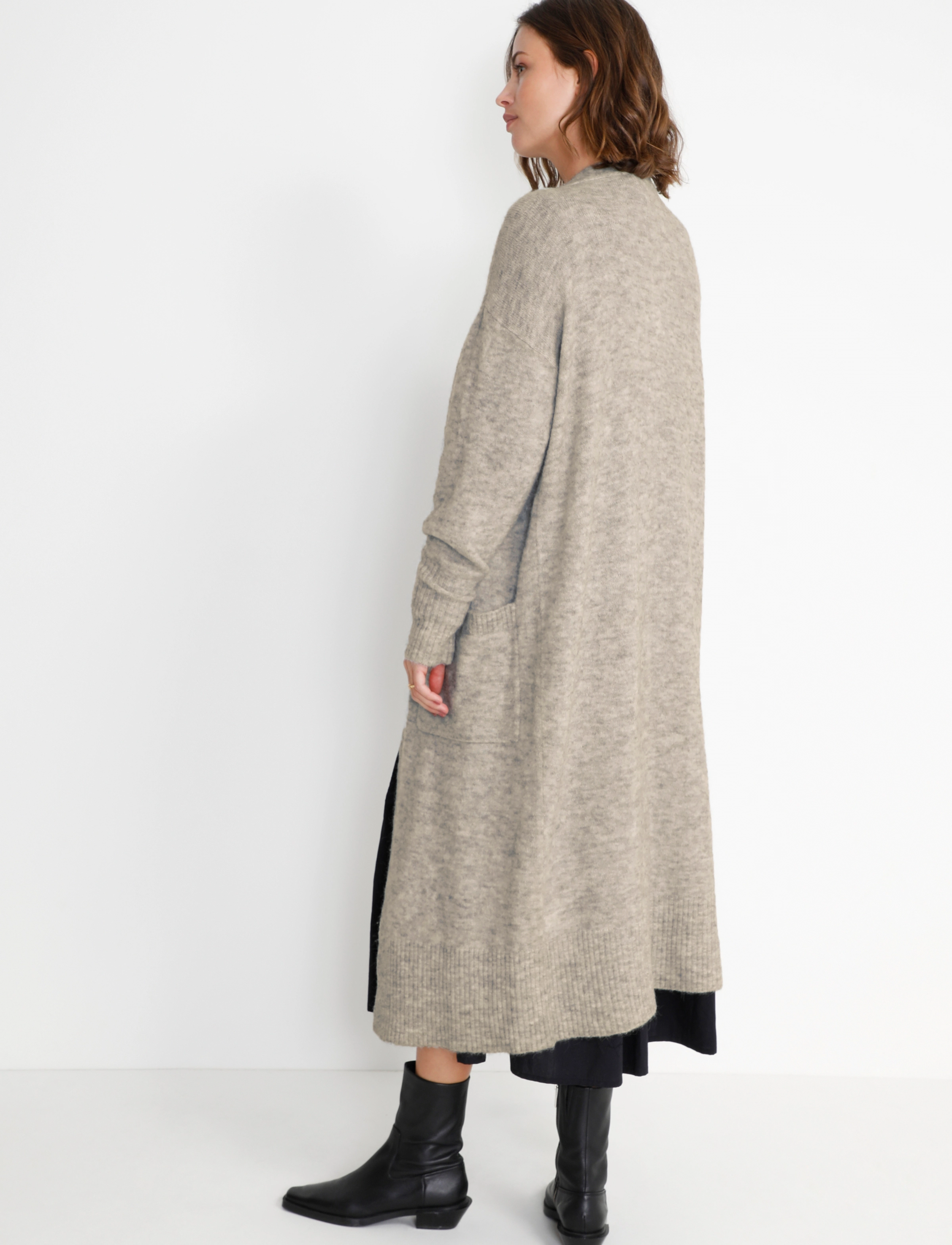 Culture - CUzidsel Long Cardigan - grey melange - 3