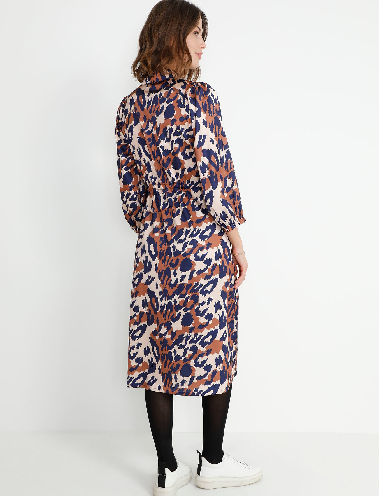 Culture - CUtania Dress - toffee leo - 4