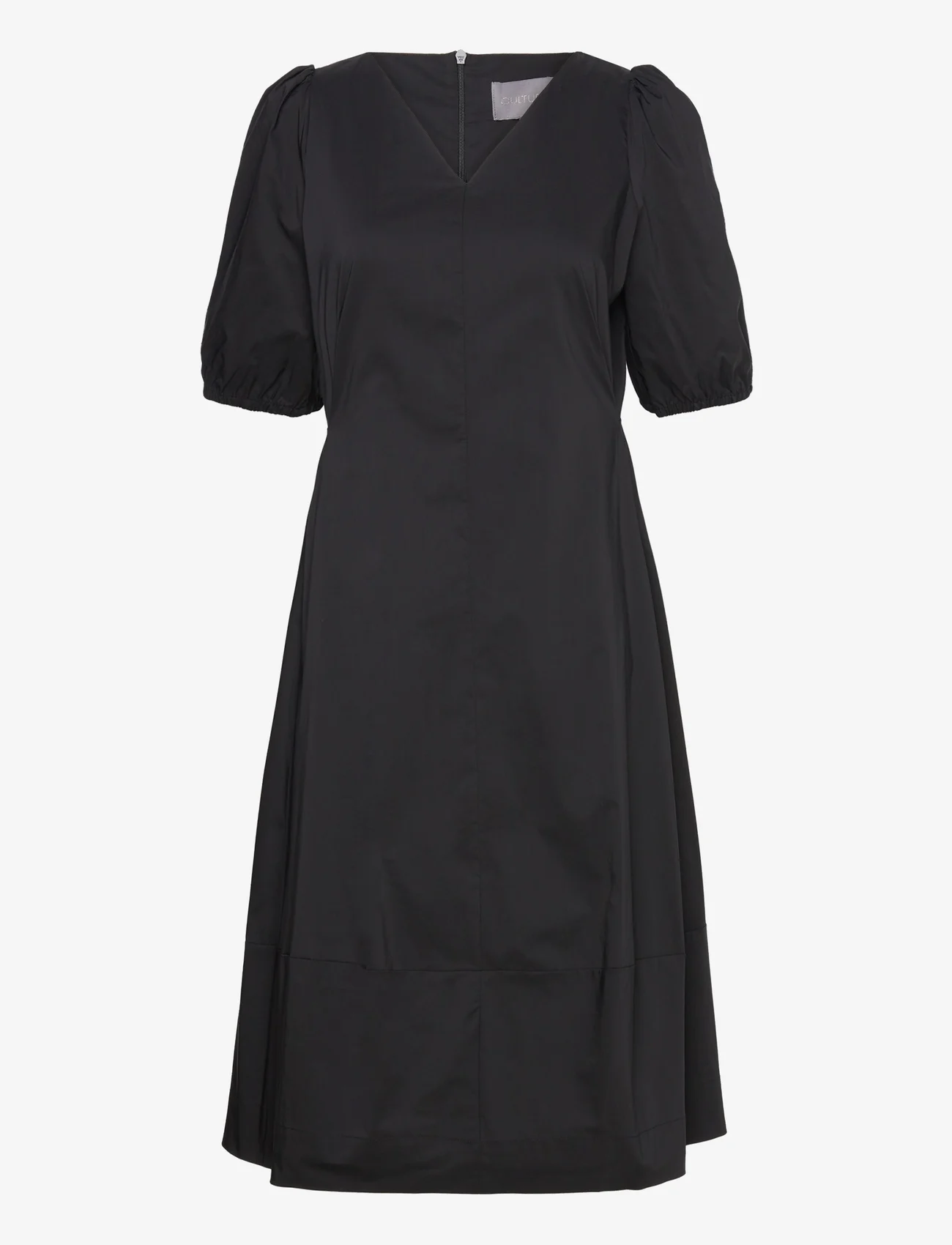 Culture - CUantoinett SS Dress - sukienki do kolan i midi - black - 0