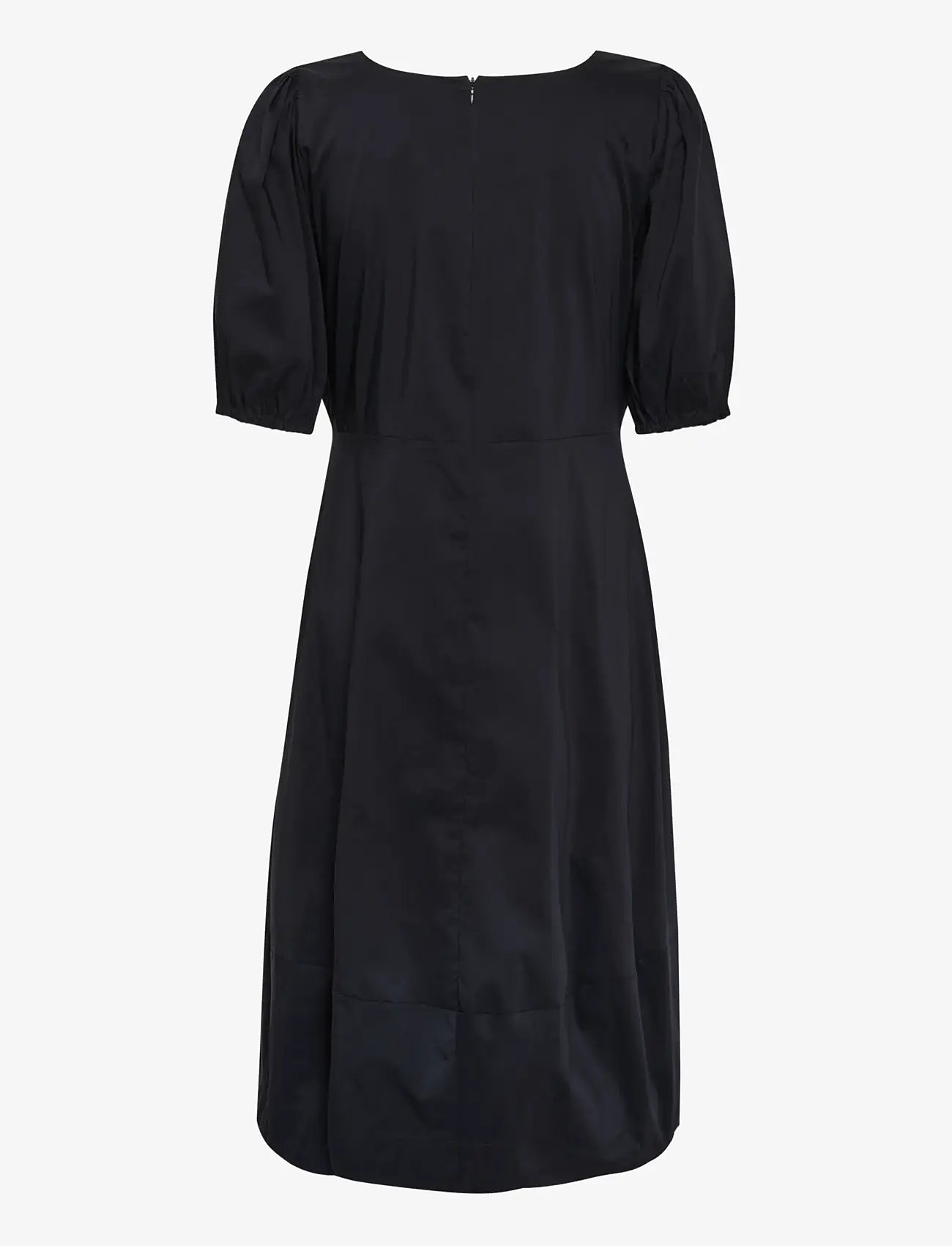 Culture - CUantoinett SS Dress - midiklänningar - black - 2