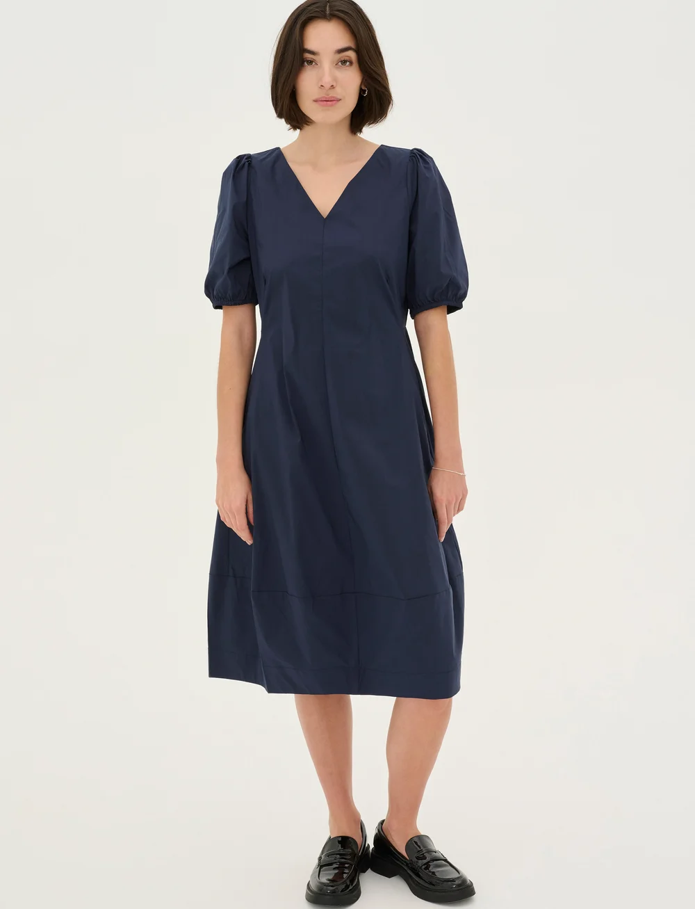 Culture - CUantoinett SS Dress - midiklänningar - blue iris - 0