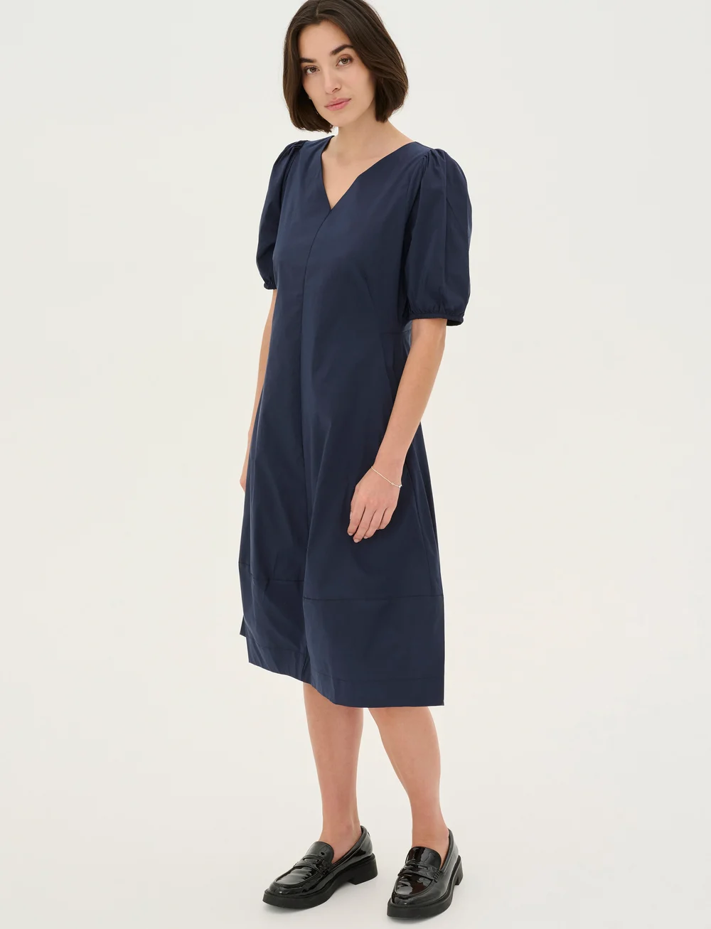 Culture - CUantoinett SS Dress - midiklänningar - blue iris - 3
