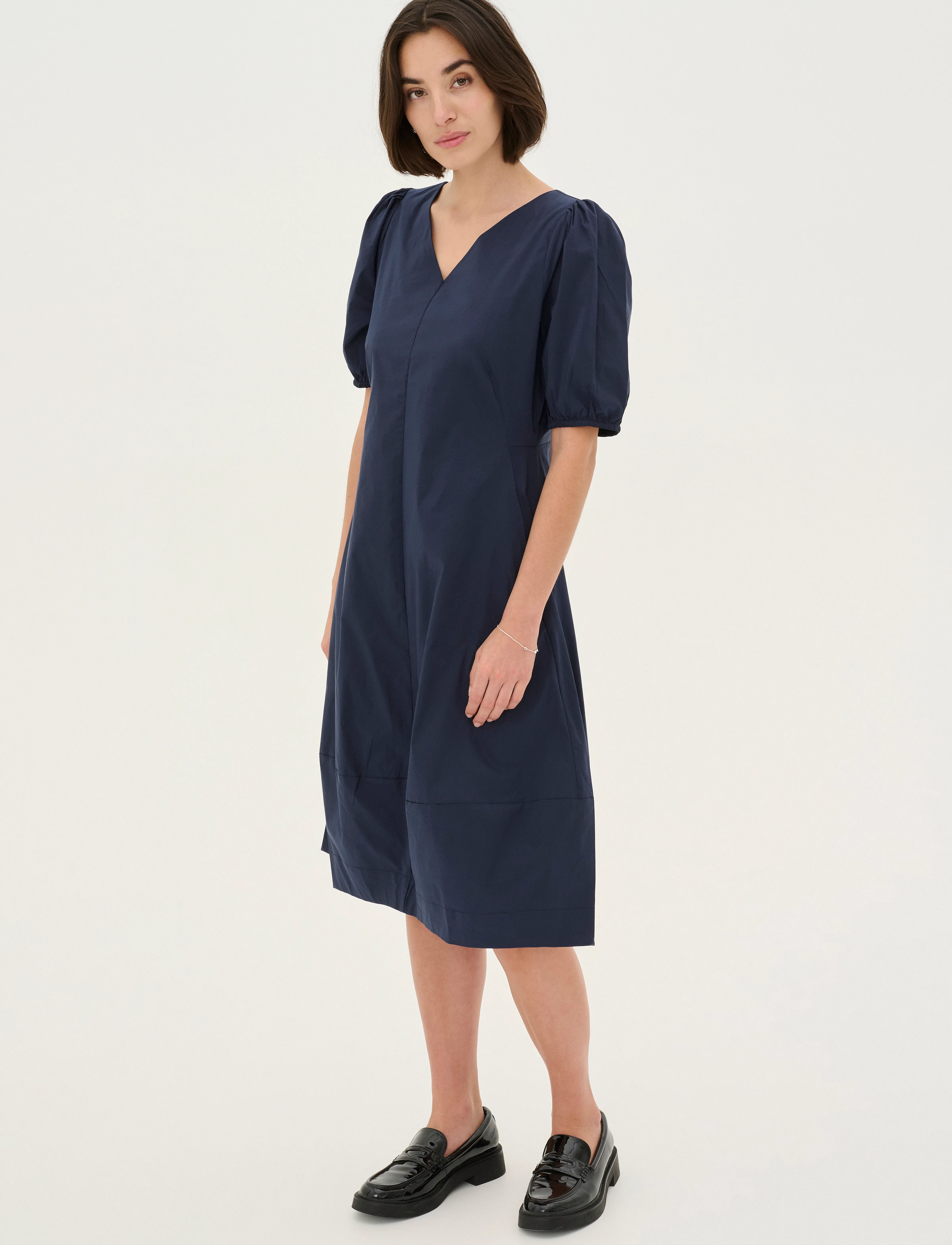 Culture - CUantoinett SS Dress - midi kjoler - blue iris - 3