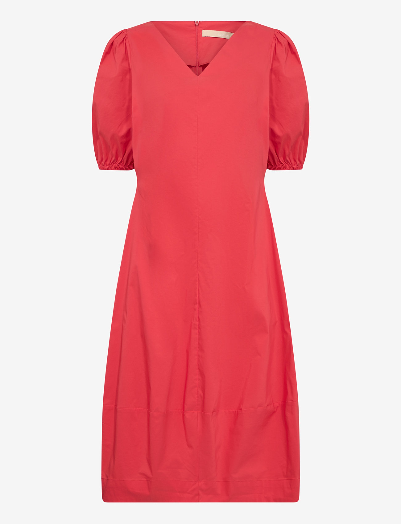 Culture - CUantoinett SS Dress - midiklänningar - fiery red - 1