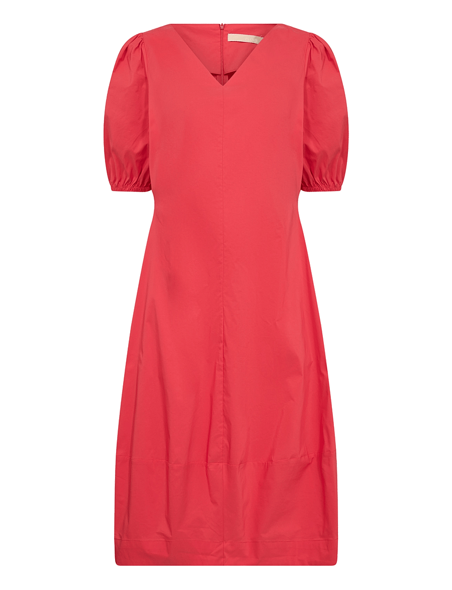 Culture - CUantoinett SS Dress - midikleider - fiery red - 1