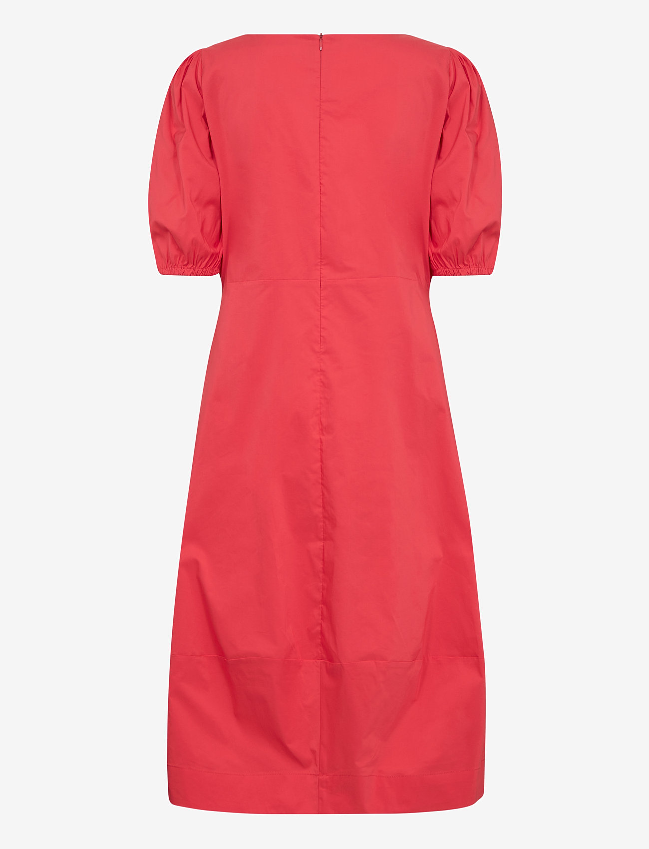 Culture - CUantoinett SS Dress - midiklänningar - fiery red - 2