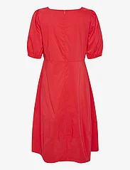 Culture - CUantoinett SS Dress - midiklänningar - fiery red - 1