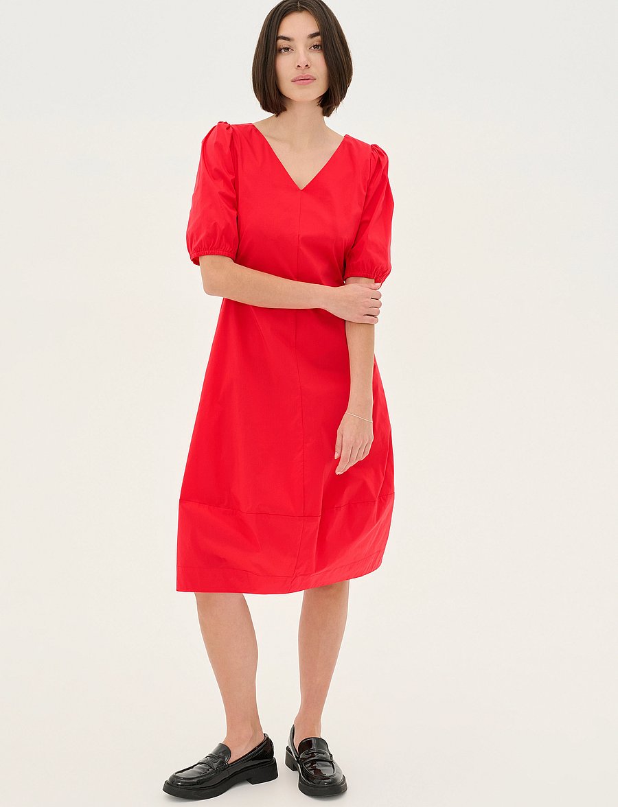 Culture - CUantoinett SS Dress - midikleider - fiery red - 3