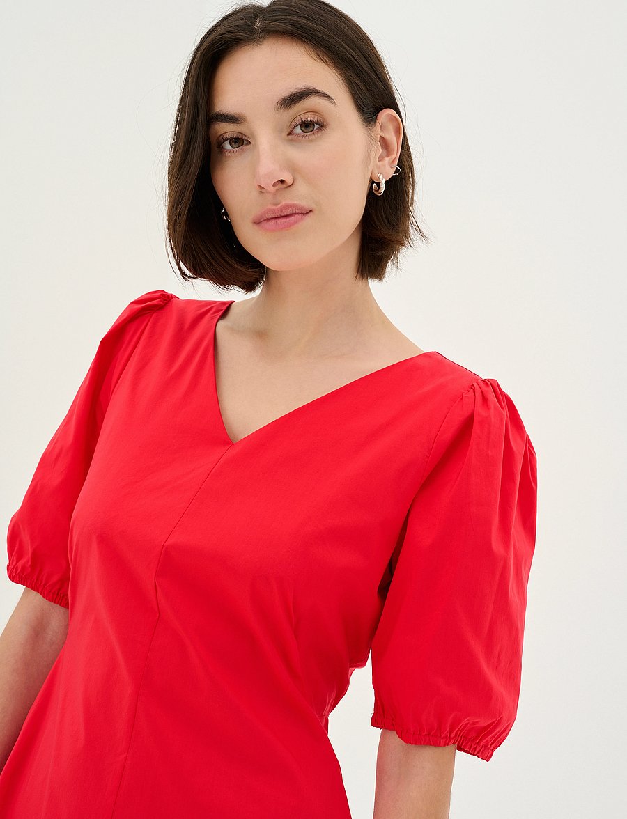 Culture - CUantoinett SS Dress - midikleider - fiery red - 5