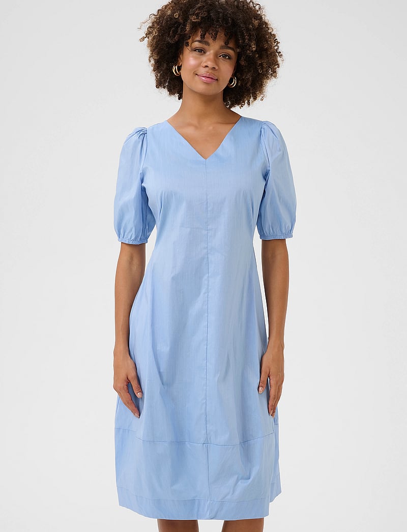 Culture - CUantoinett SS Dress - midi kjoler - forever blue - 0