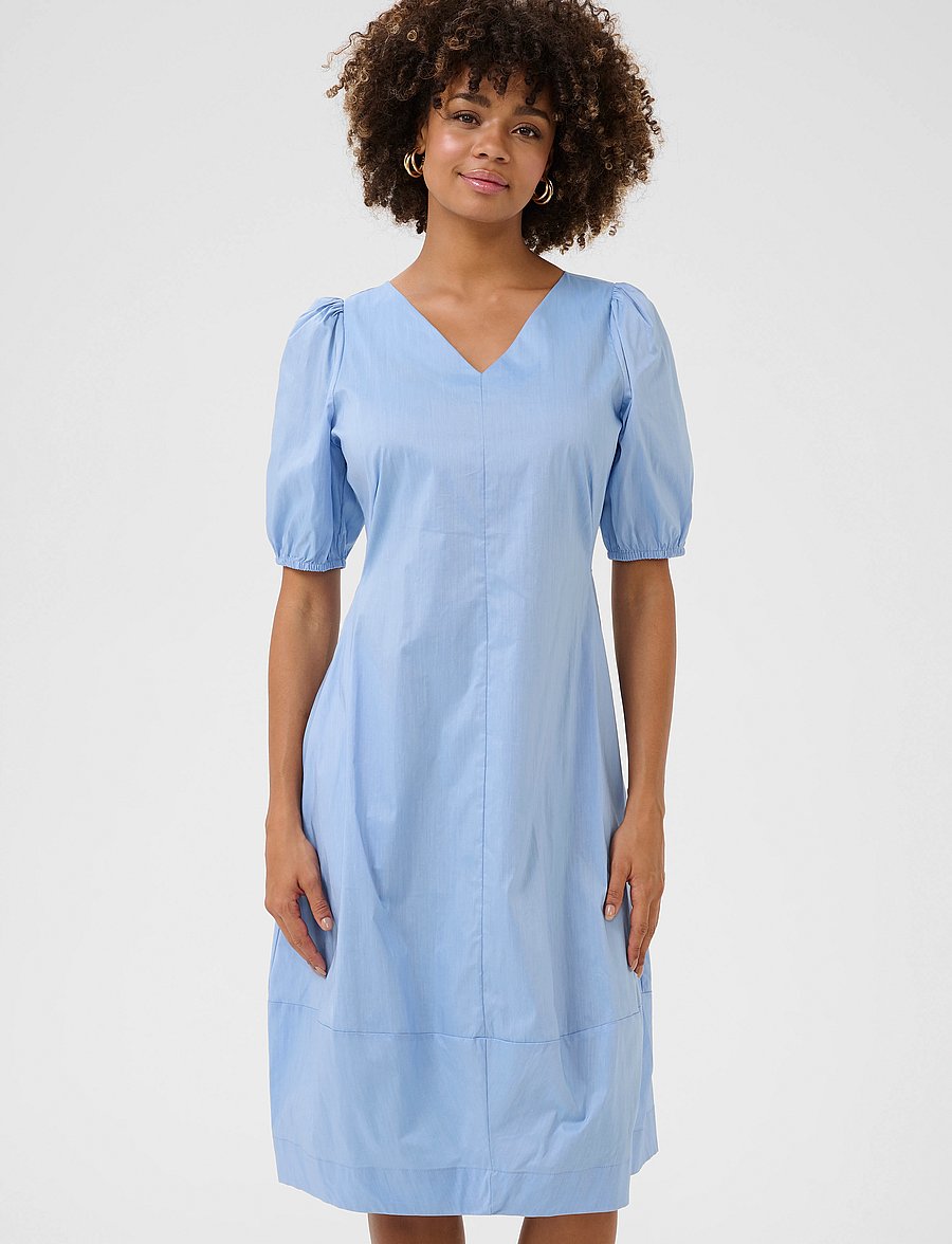Culture - CUantoinett SS Dress - midiklänningar - forever blue - 0