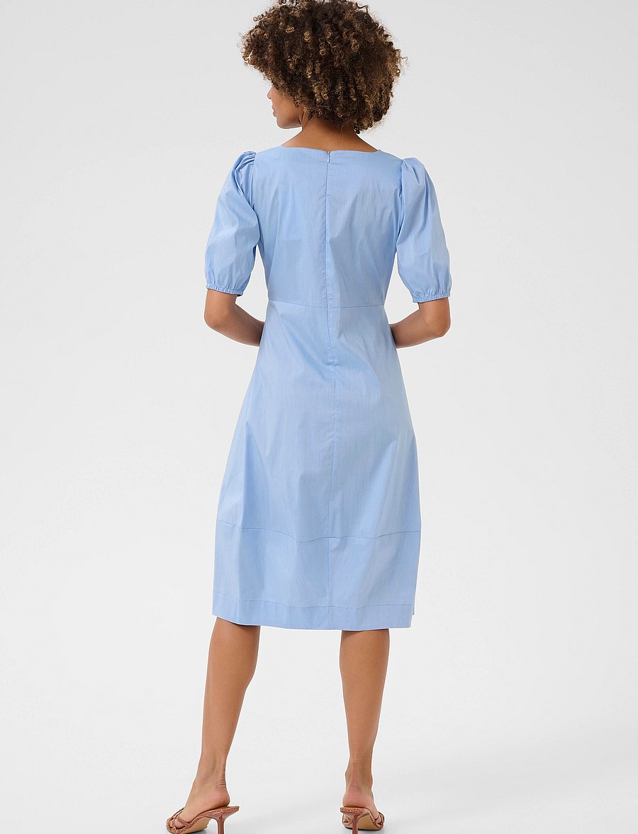 Culture - CUantoinett SS Dress - midiklänningar - forever blue - 4