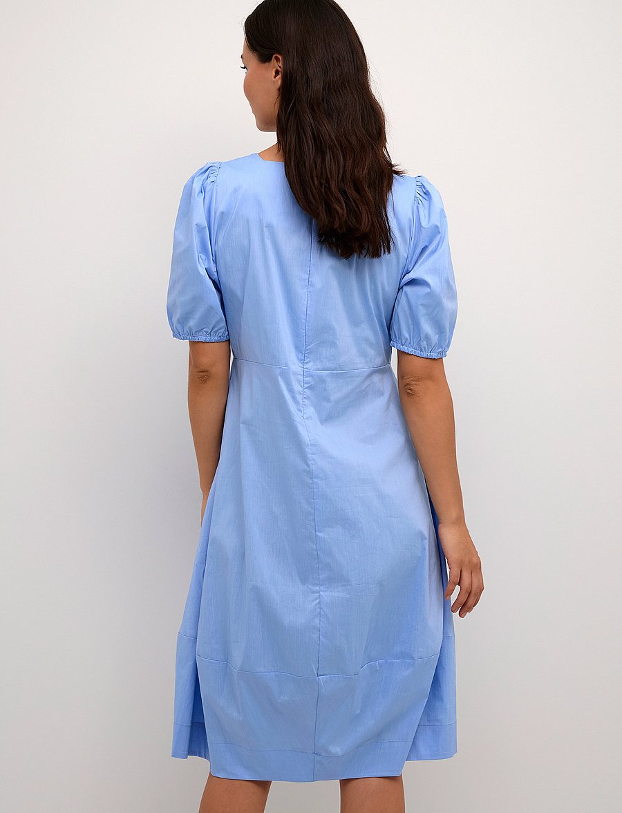 Culture - CUantoinett SS Dress - midiklänningar - forever blue - 5