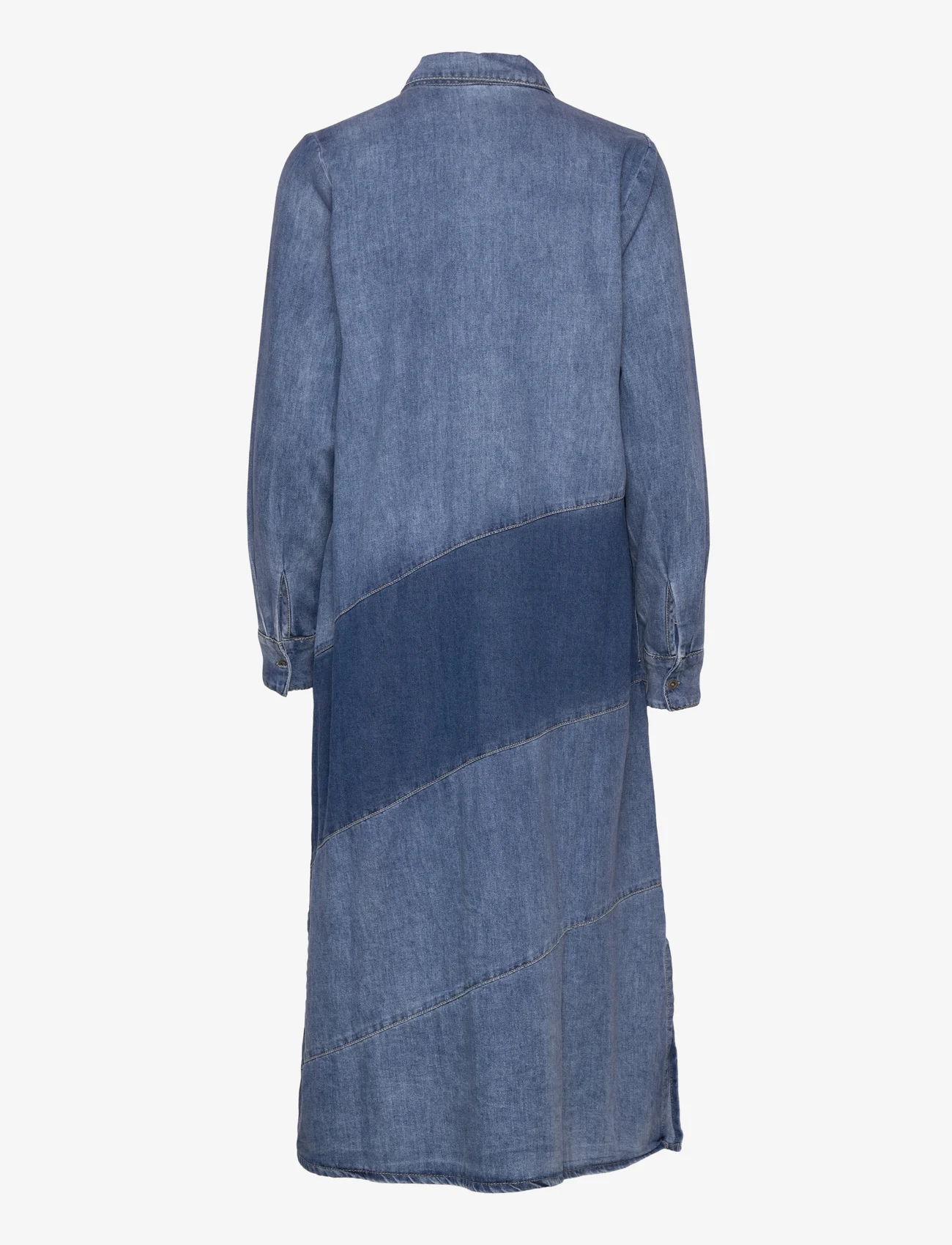 Culture - CUpaola Block Dress - blue wash - 1