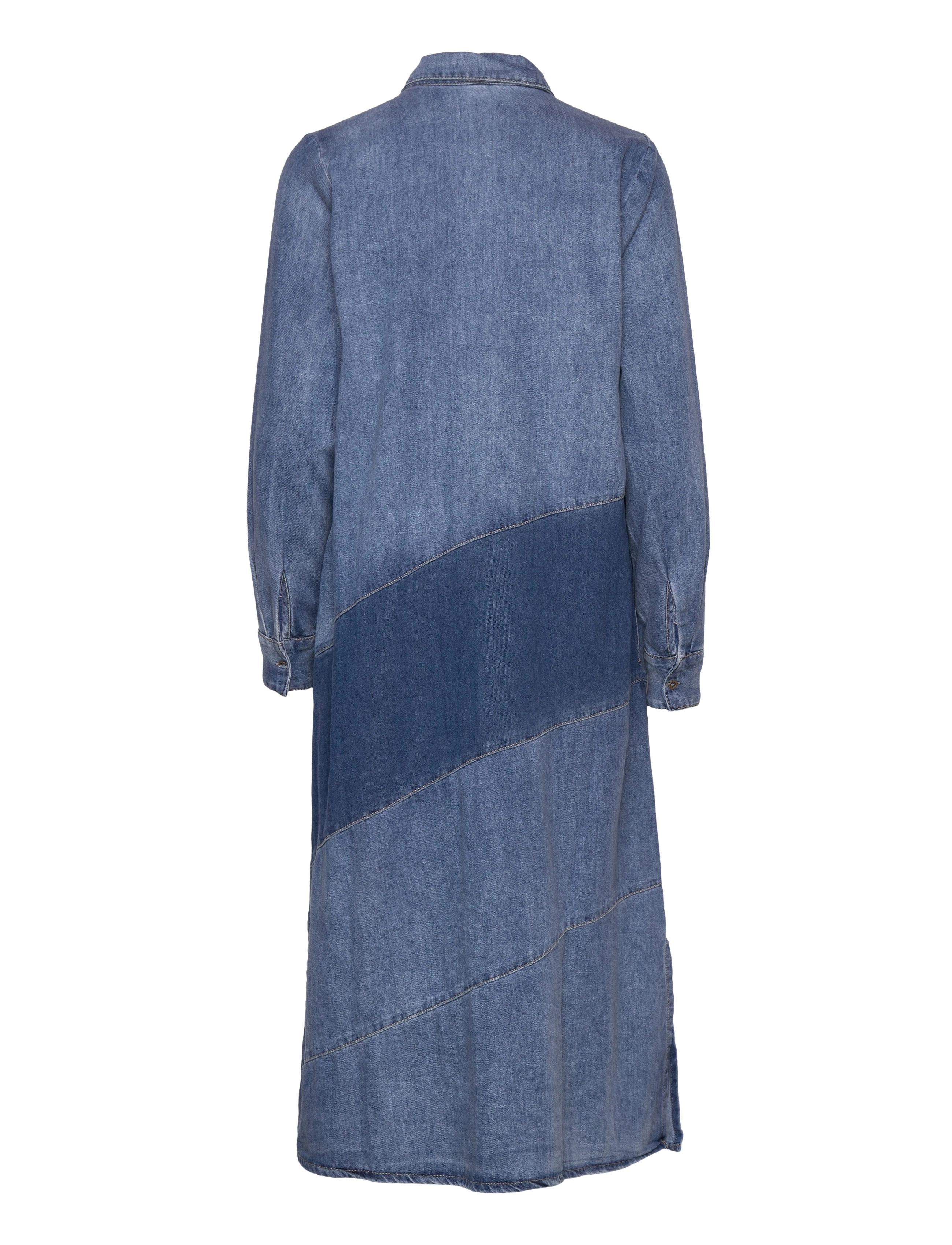Culture - CUpaola Block Dress - blue wash - 1