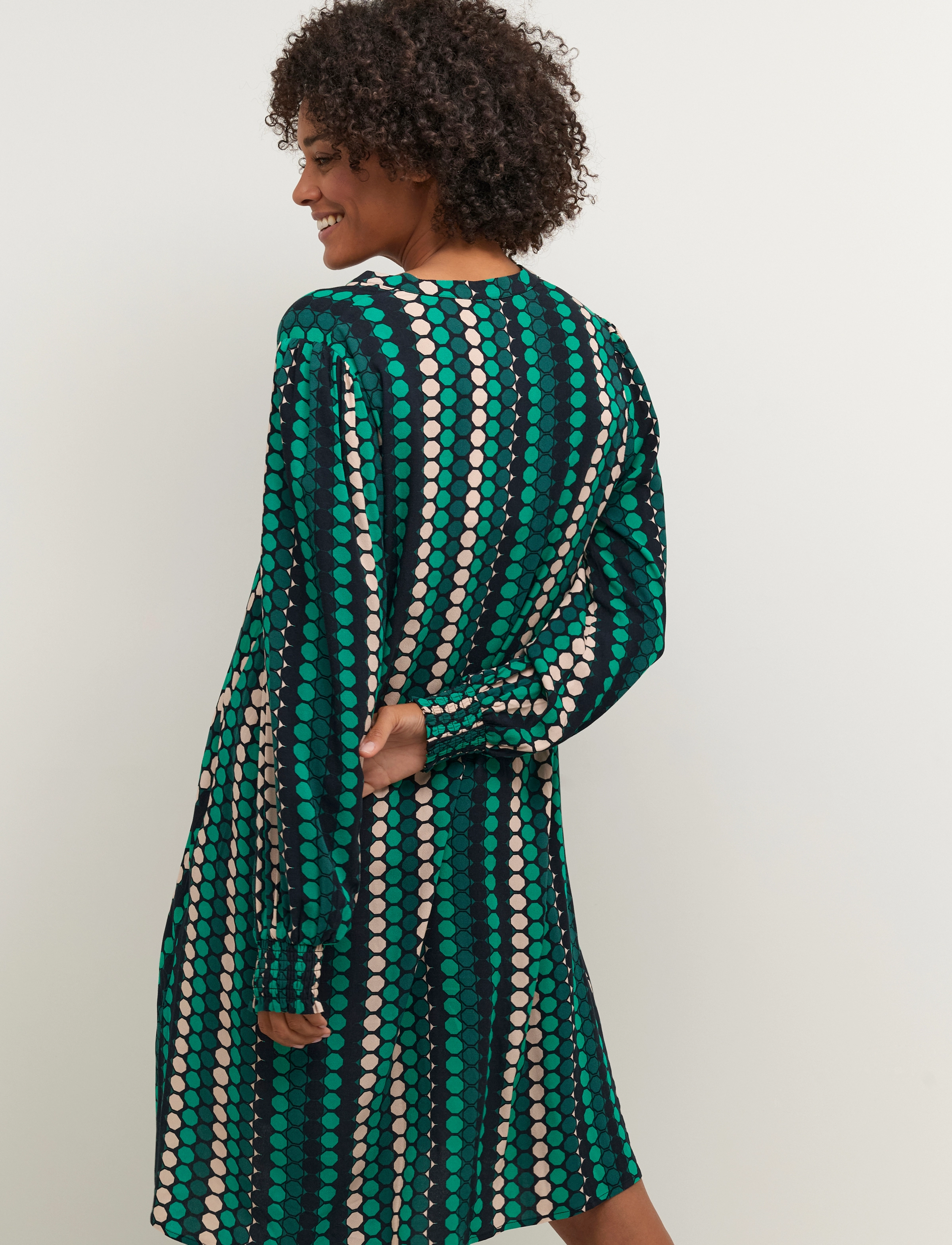 Culture - CUsuzy Giselle LS Dress - midiklänningar - parakeet - 4