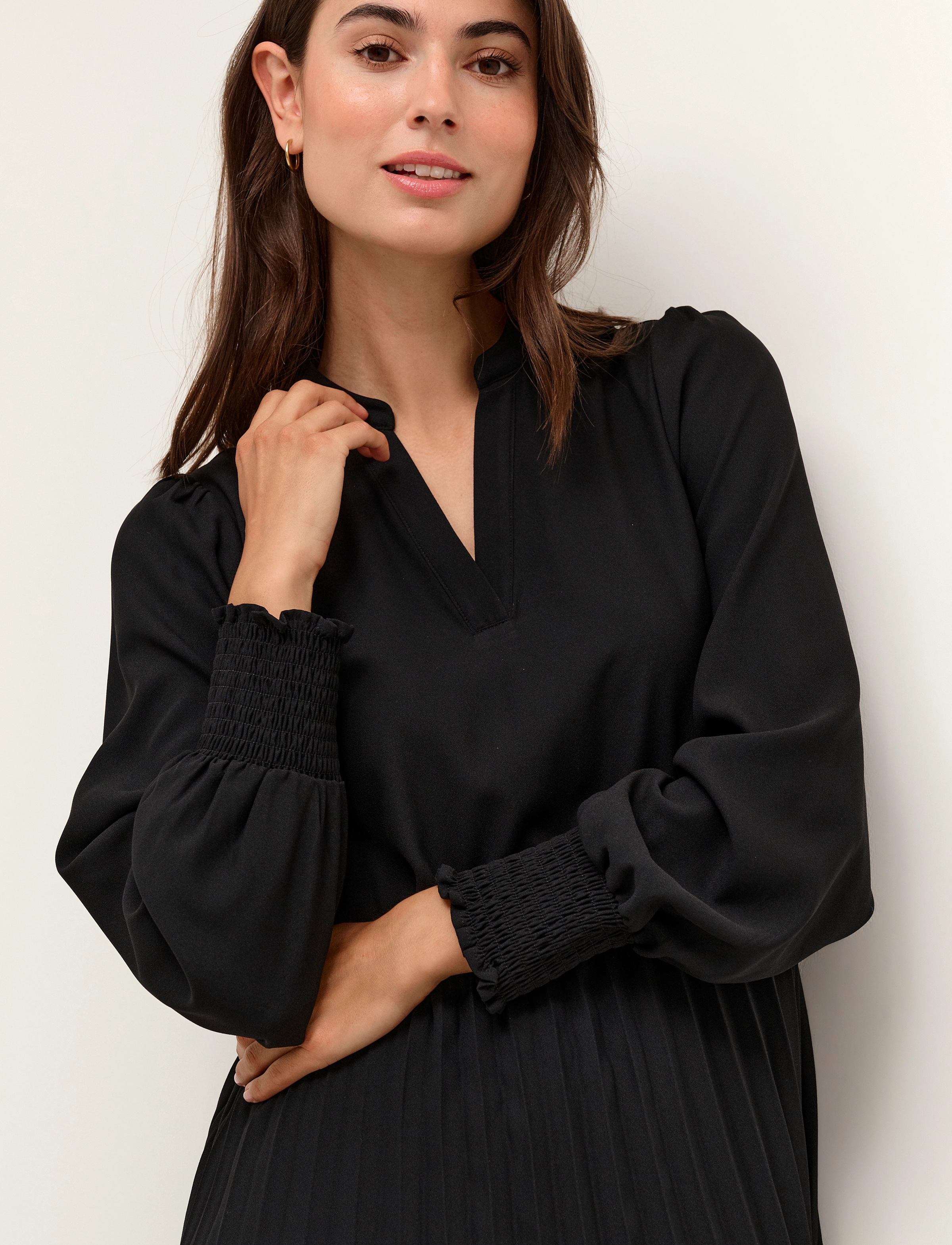 Culture - CUbetty Dress - midikleidid - black - 0