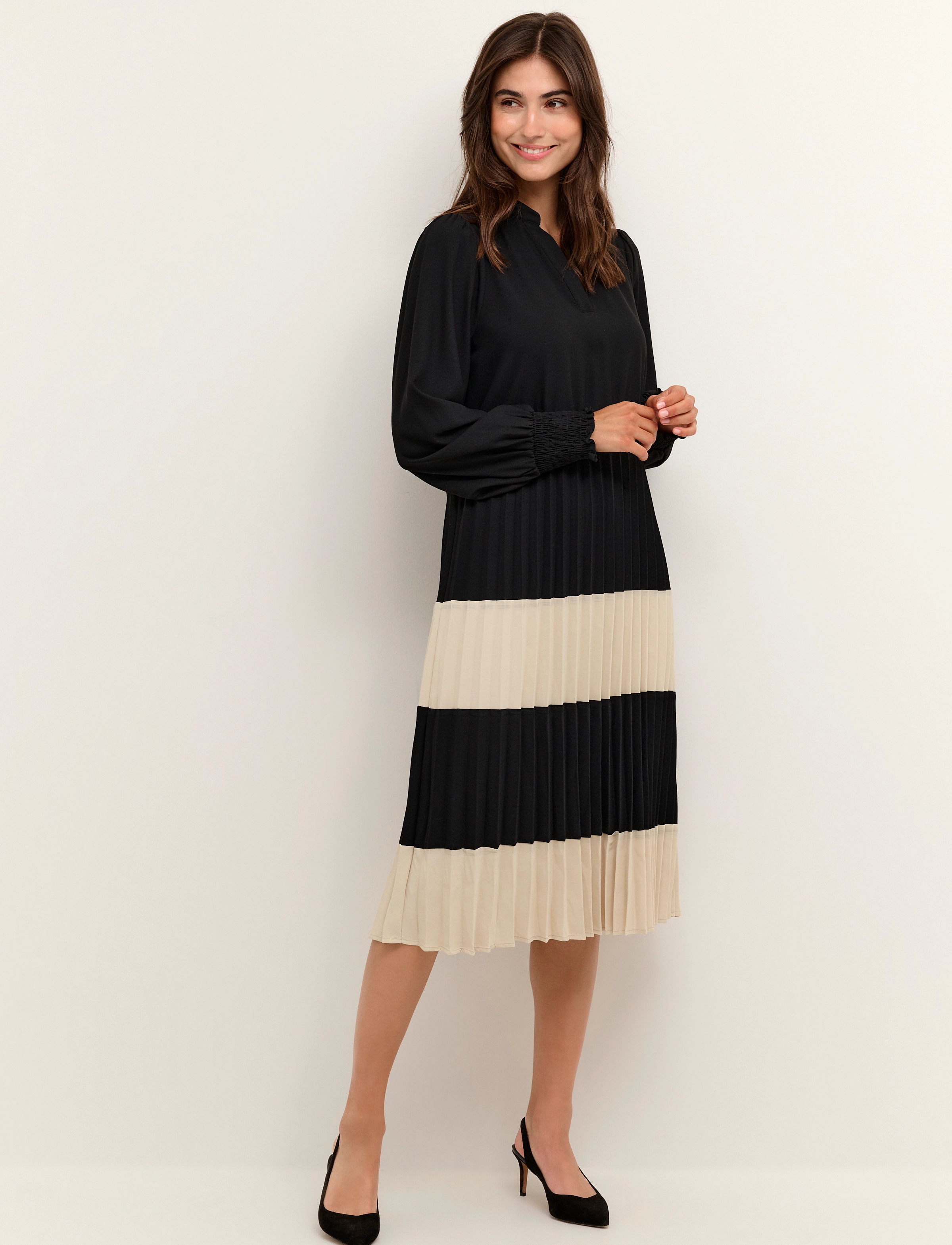 Culture - CUbetty Dress - midikleidid - black - 3