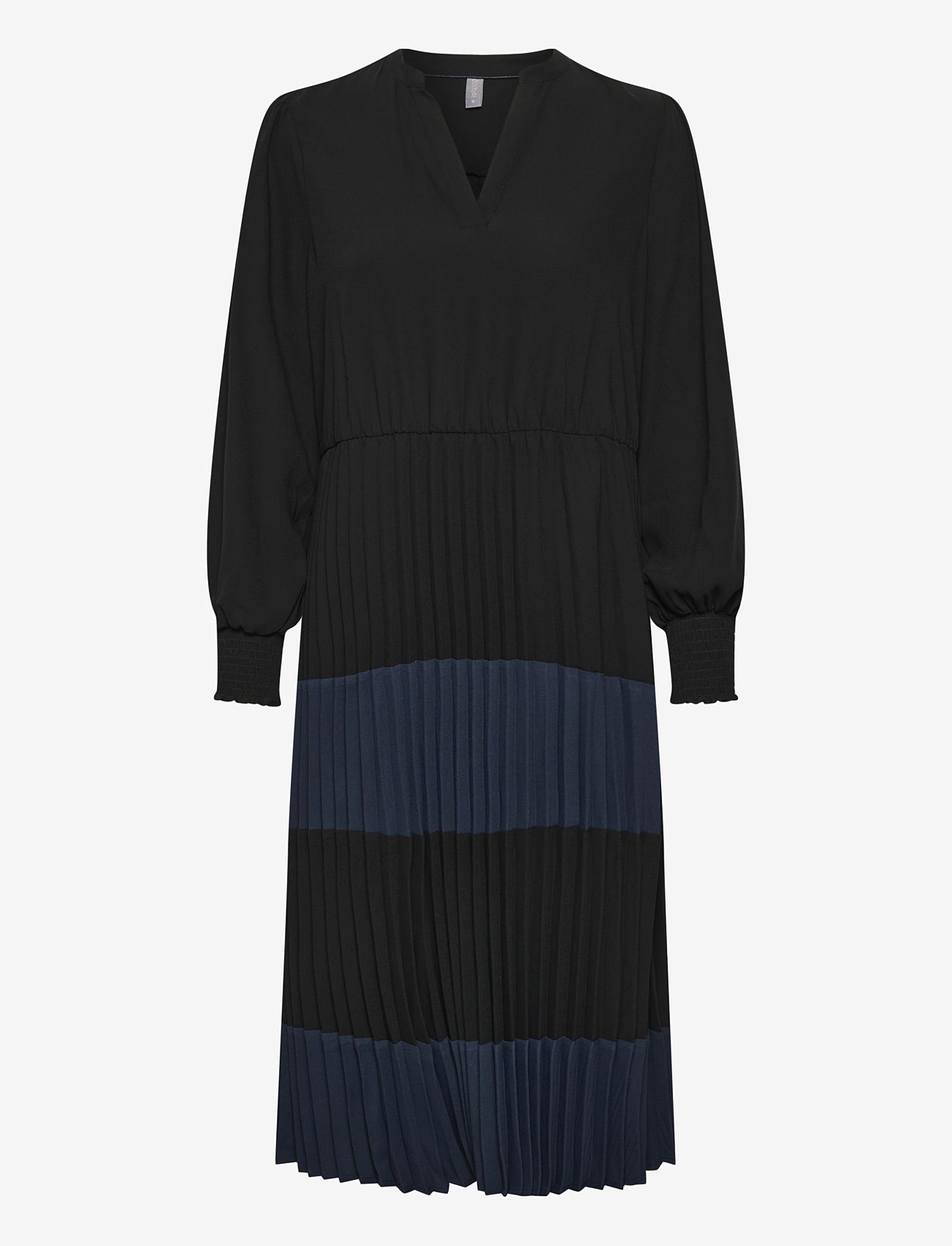 Culture - CUbetty Dress - midiklänningar - black / salute - 1