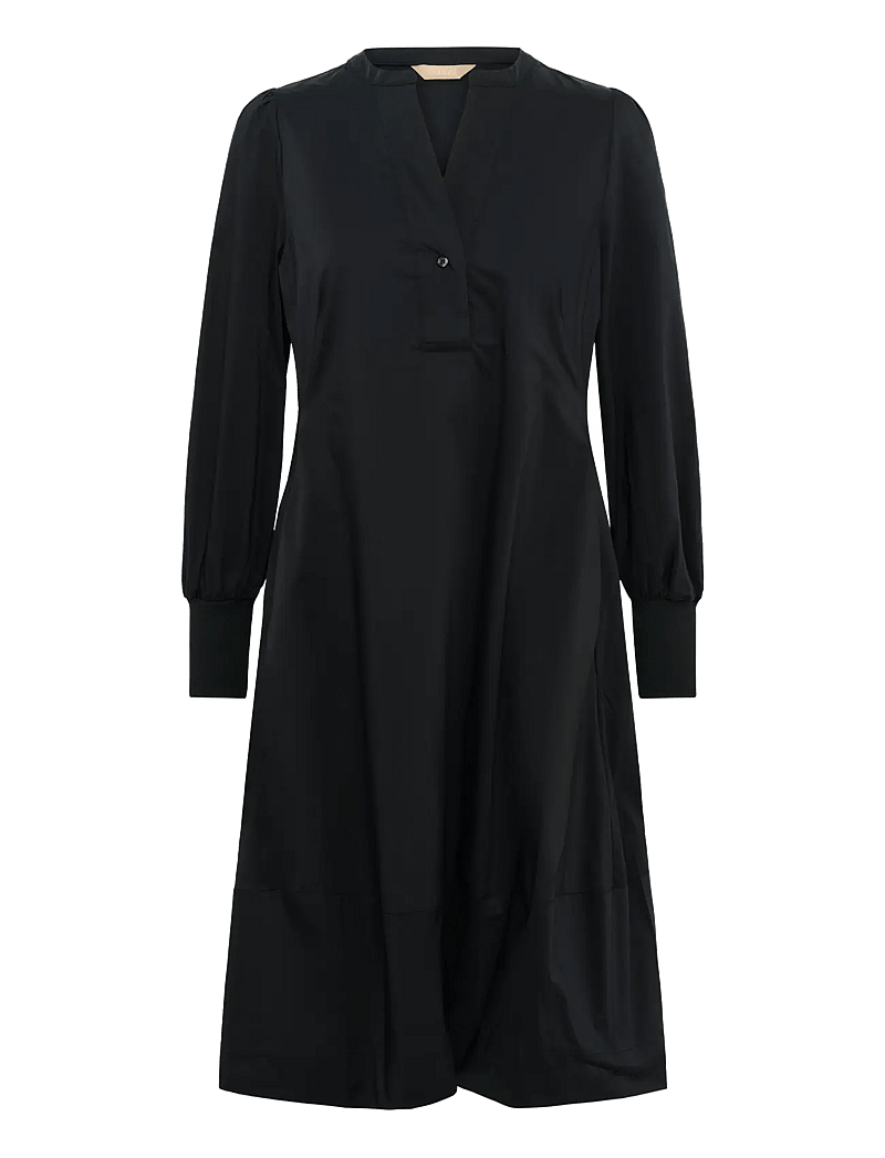 Culture - CUantoinett Rib Dress - midimekot - black - 1