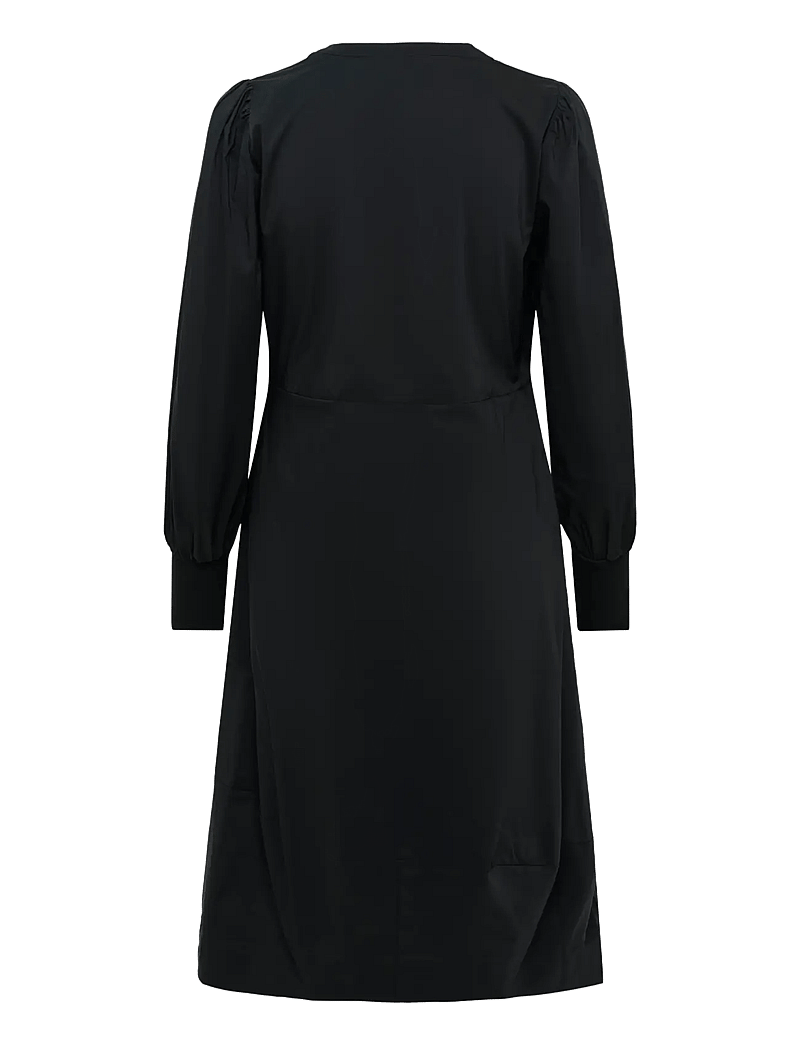Culture - CUantoinett Rib Dress - midimekot - black - 2