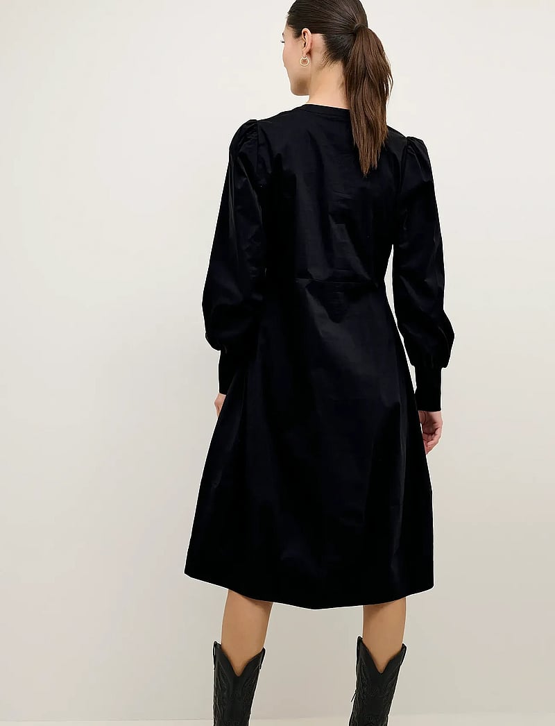 Culture - CUantoinett Rib Dress - midimekot - black - 5