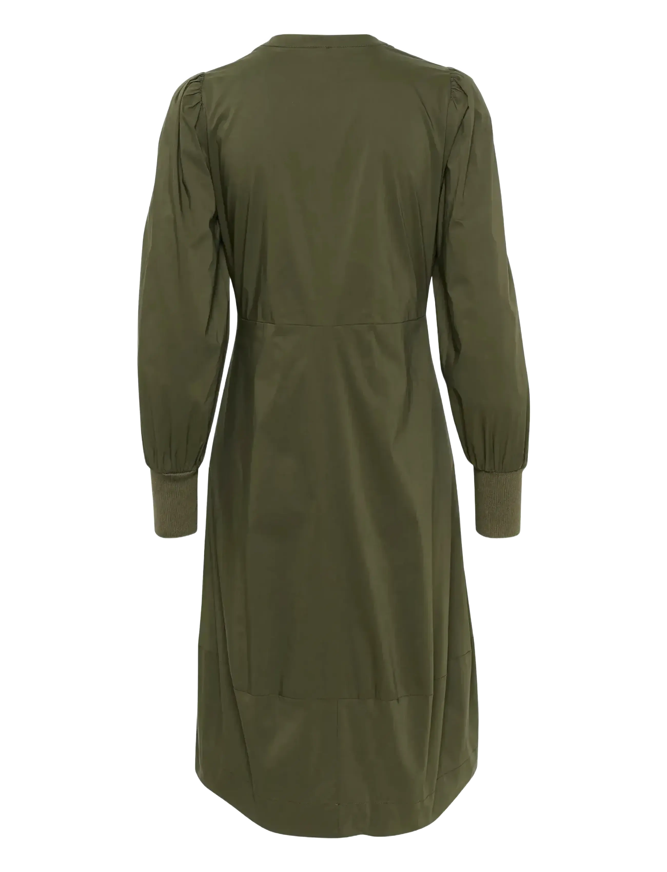 Culture - CUantoinett Rib Dress - midiklänningar - burnt olive - 2