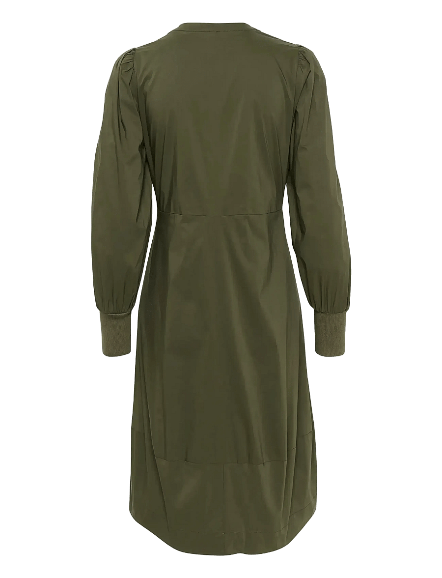 Culture - CUantoinett Rib Dress - robes midi - burnt olive - 2