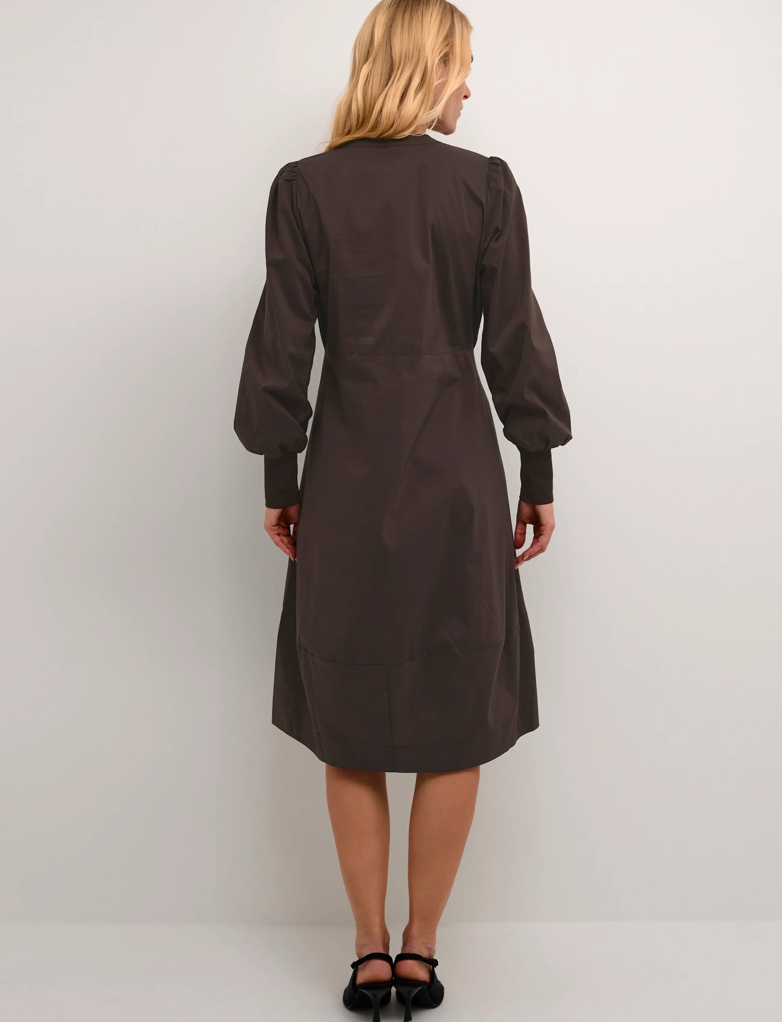 Culture - CUantoinett Rib Dress - midikleider - demitasse - 4