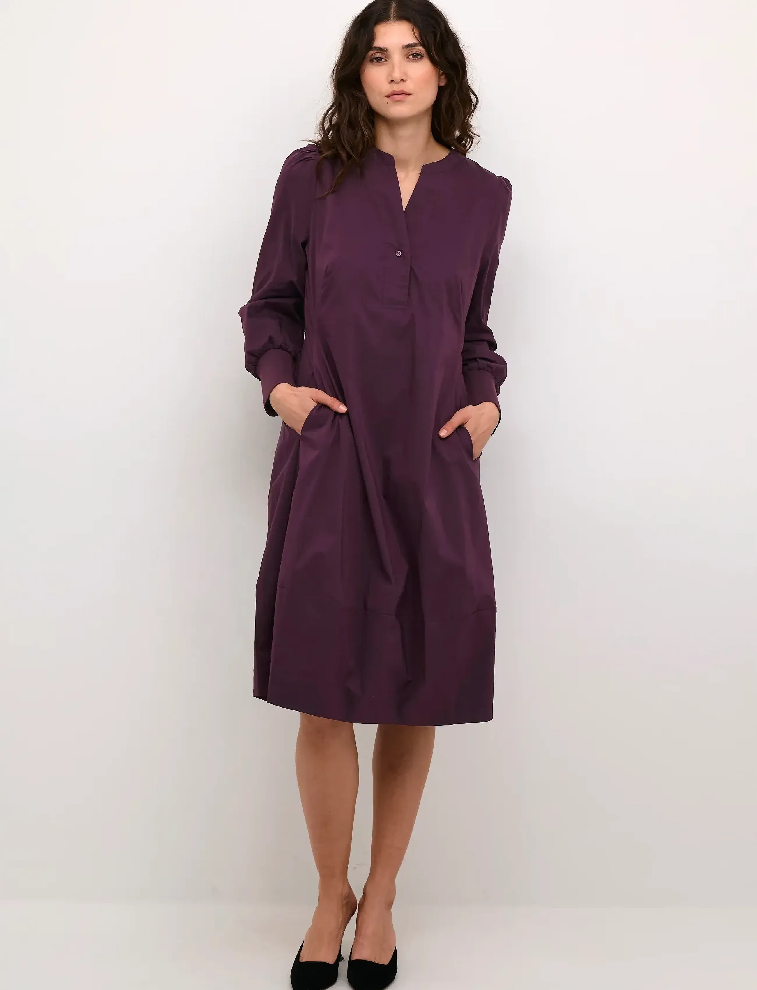 Culture - CUantoinett Rib Dress - midi kjoler - winetasting - 3