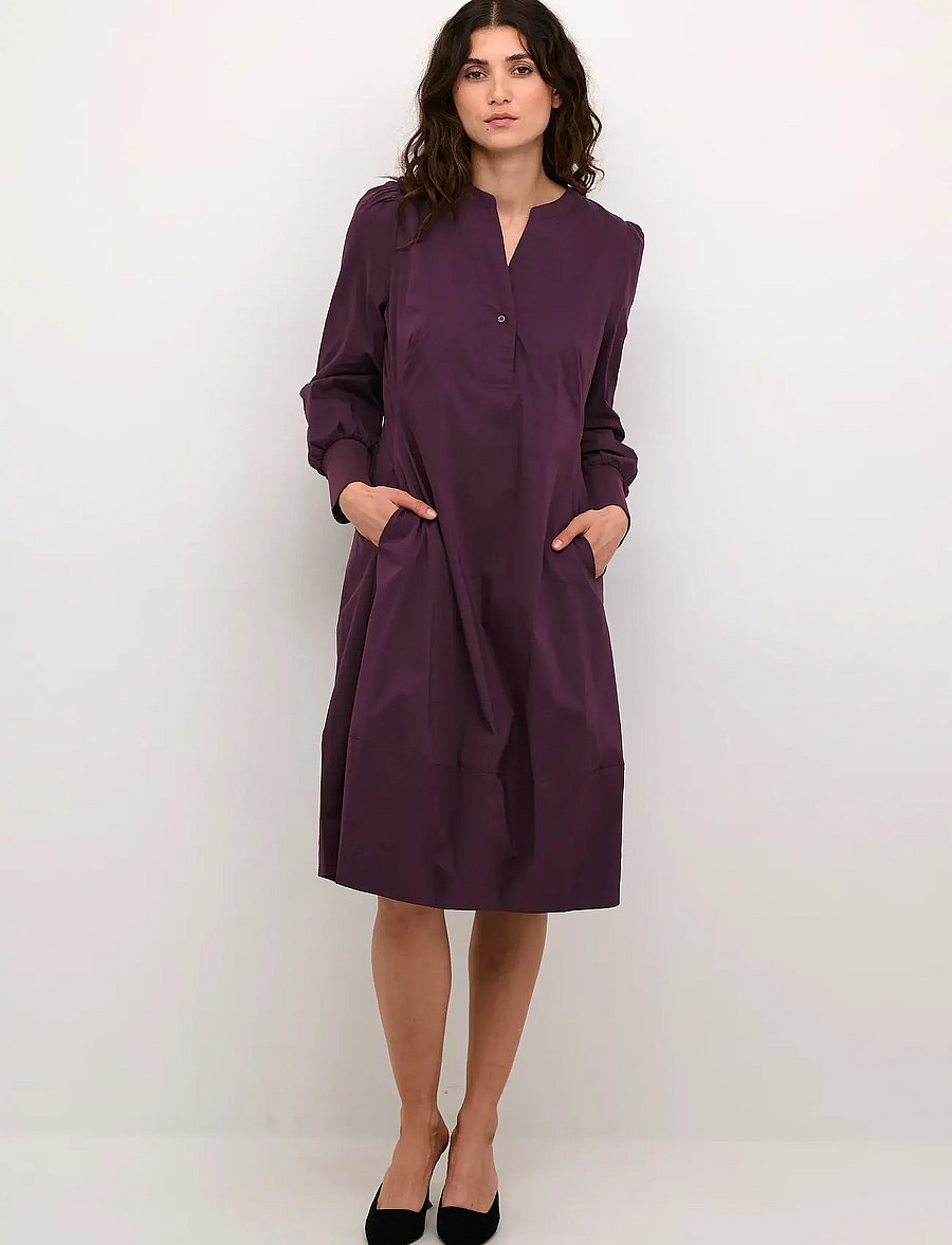 Culture - CUantoinett Rib Dress - midi-jurken - winetasting - 3
