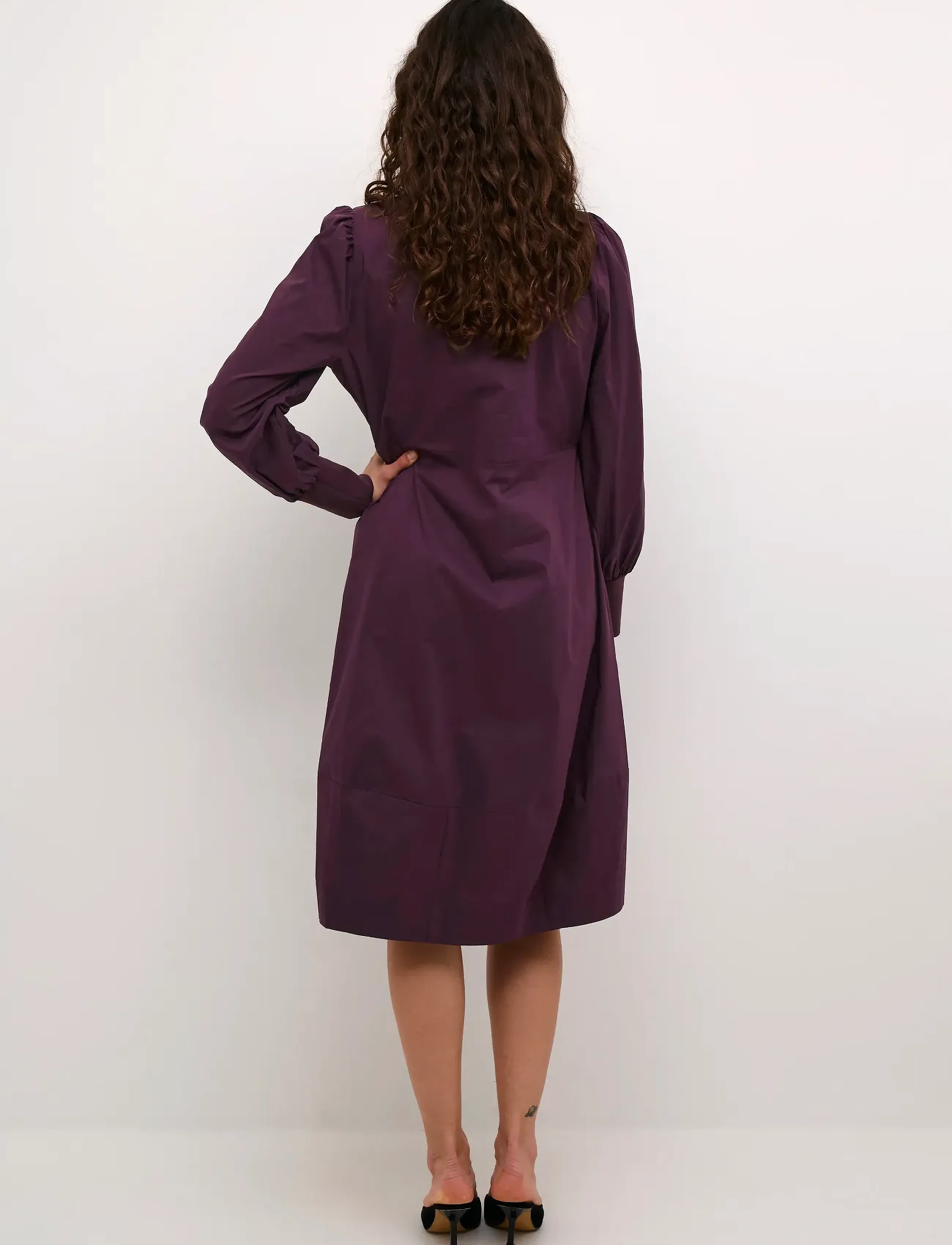 Culture - CUantoinett Rib Dress - midi kjoler - winetasting - 4