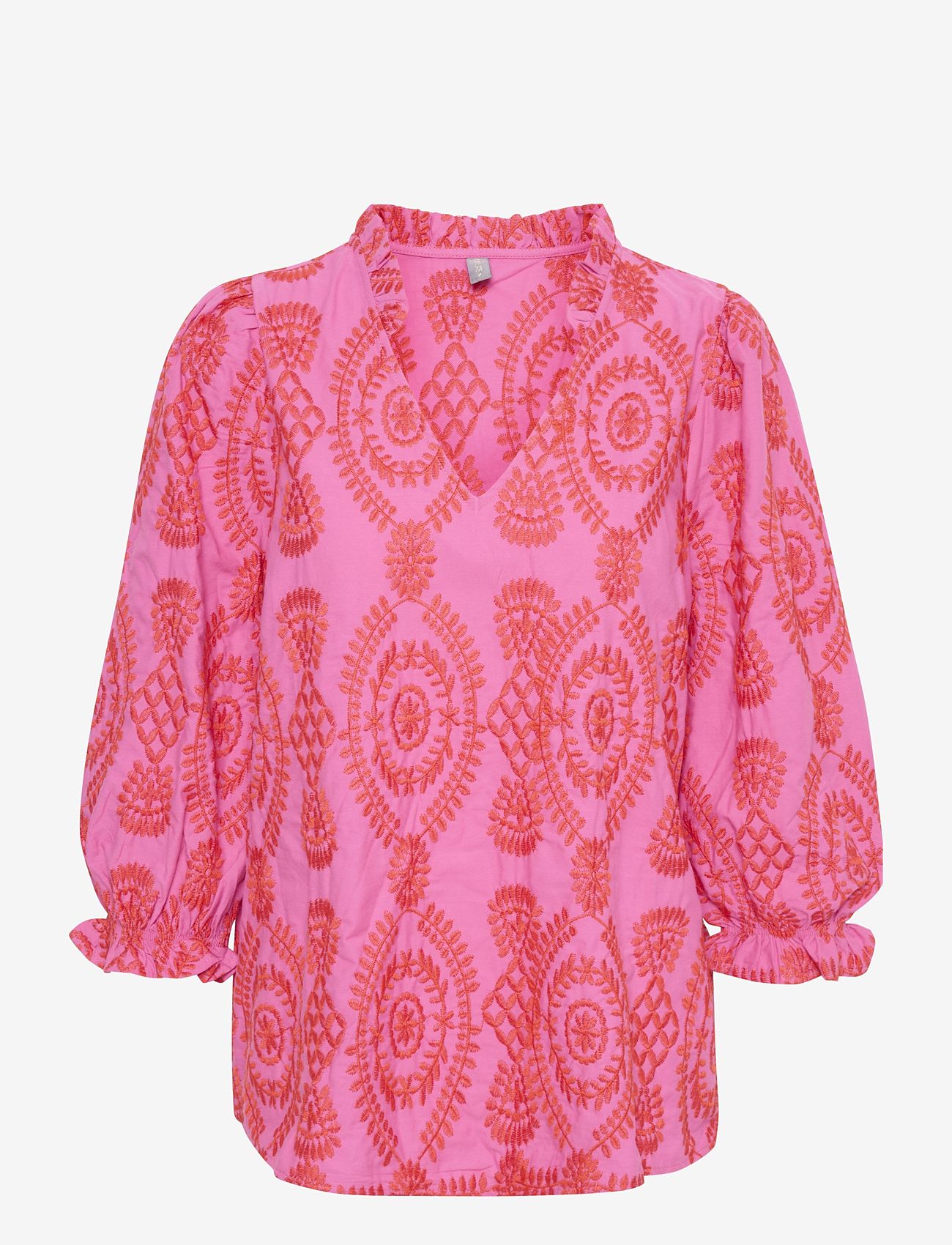 Culture - CUtia Blouse - kortærmede bluser - fuchsia pink - 1